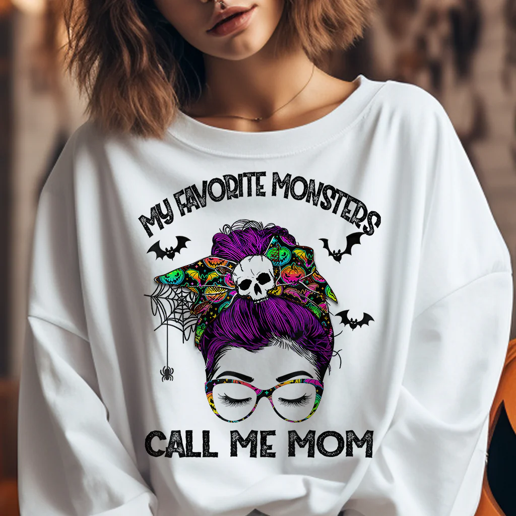 Favourite monsters call me mom - CHOOSE UV DTF decal - DTF Transfer - Image 2