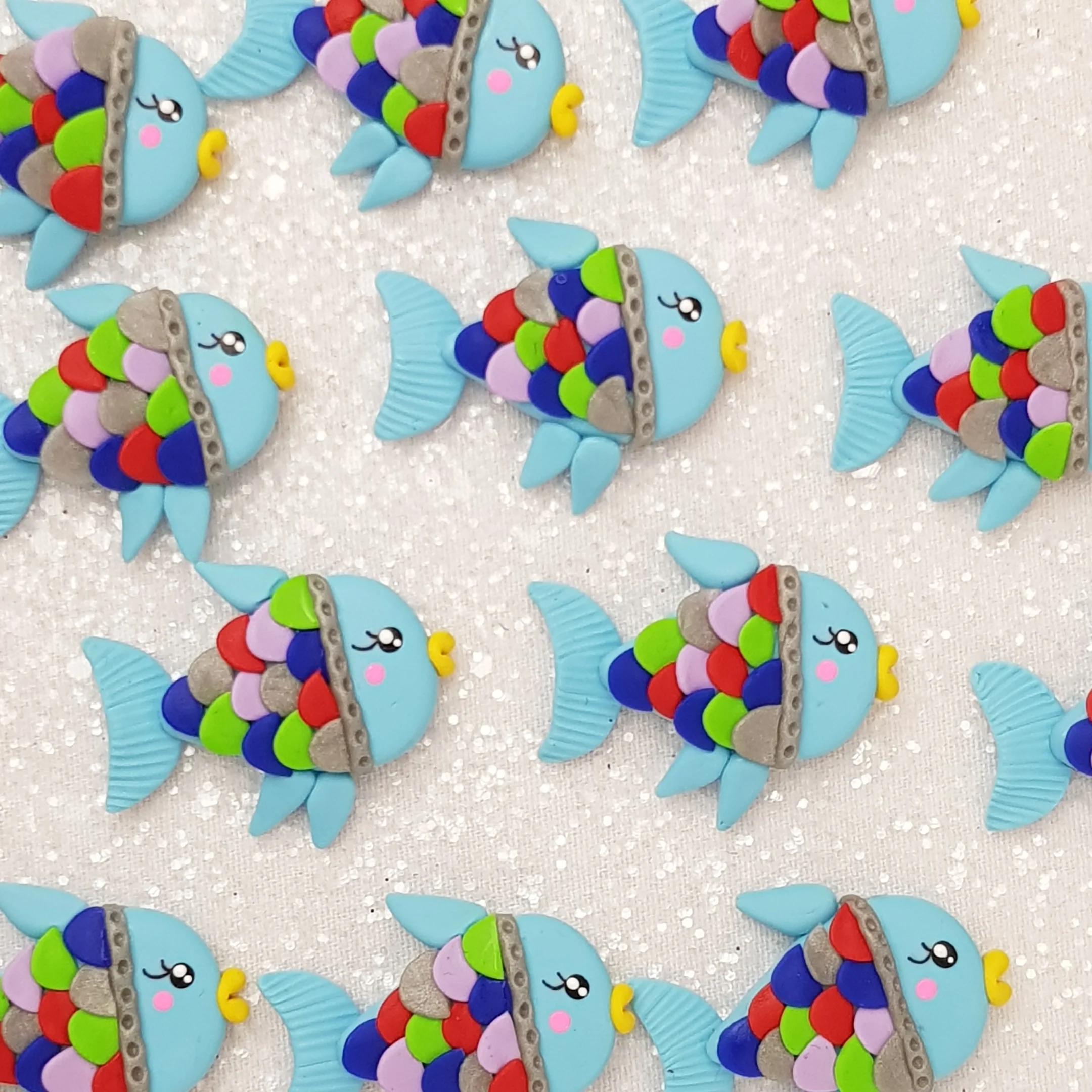 Fish - Embellishment Clay Bow Centre