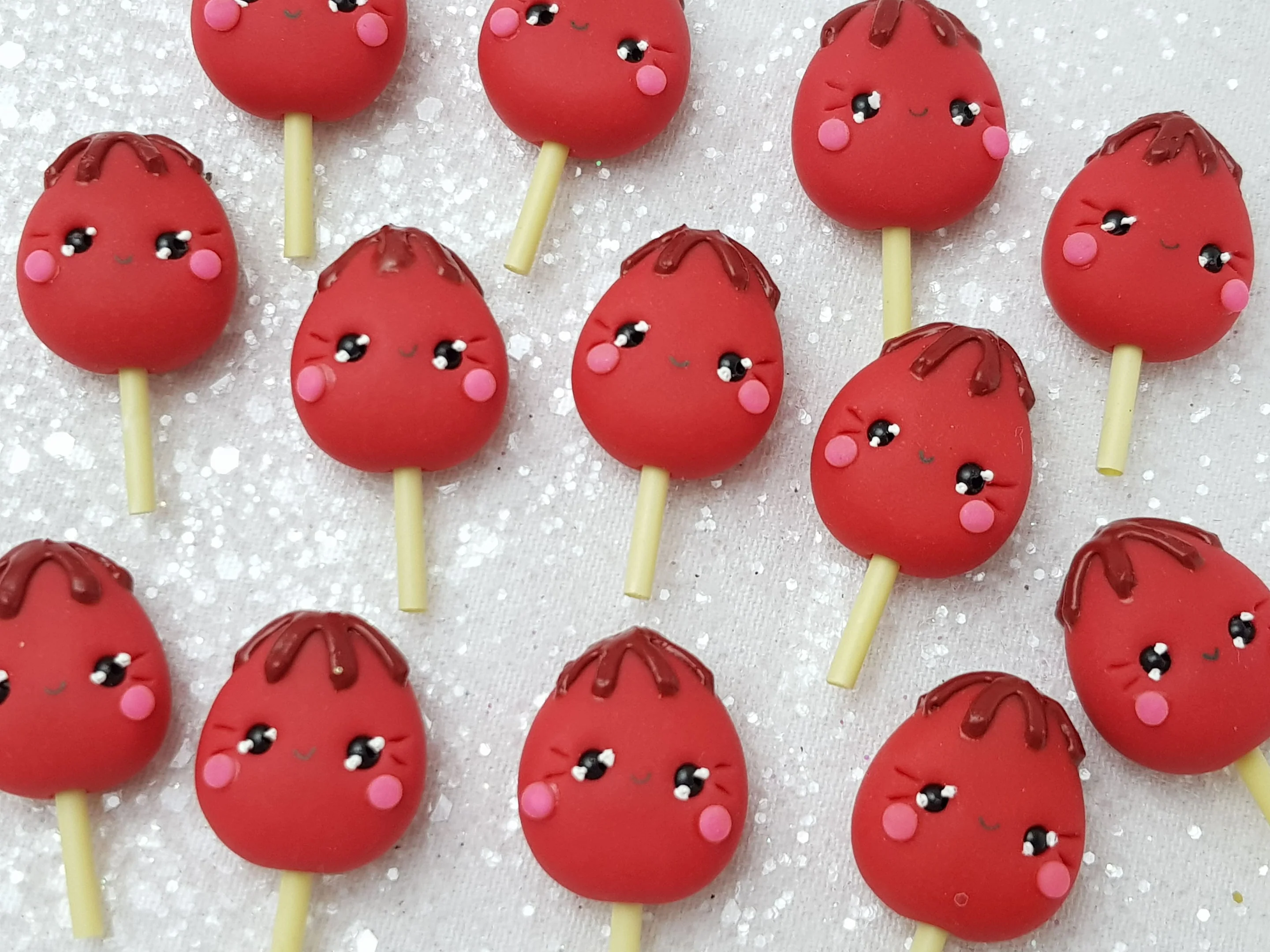 Clay bow centre Embellishment - NEW Lollipop Candy Halloween