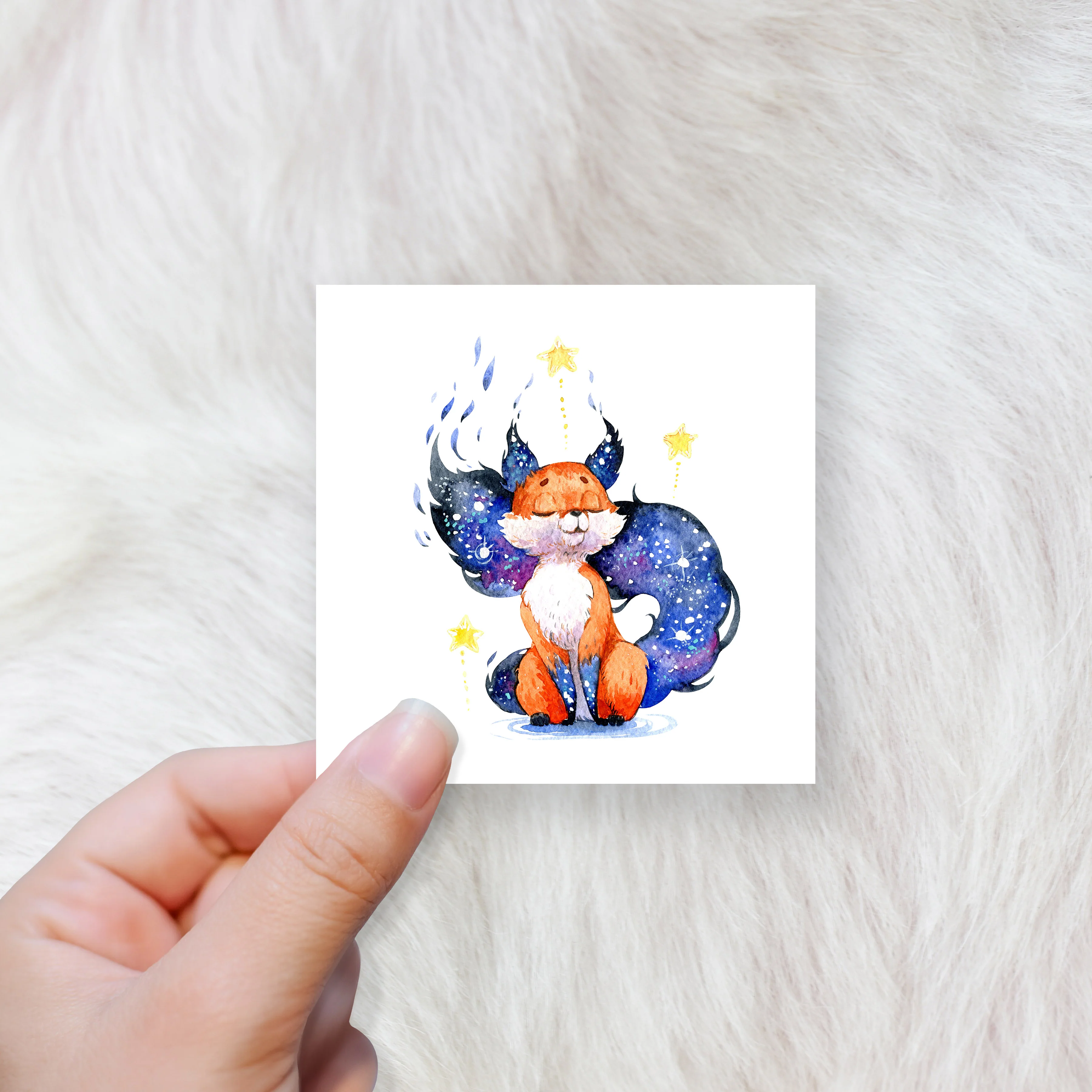 Galaxy fox - CHOOSE UV DTF decal - DTF Transfer