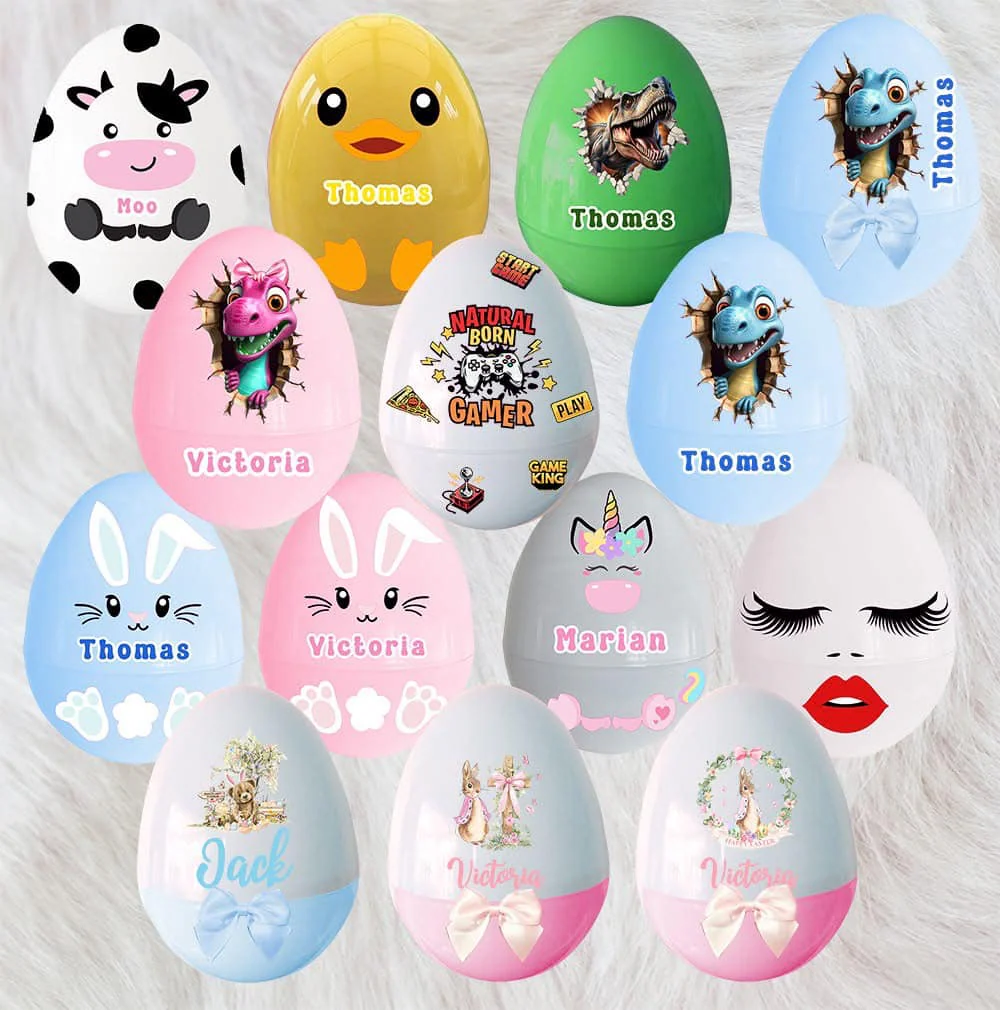 GIANT Plastic egg fillable - Jumbo size - Mix and match colour - Image 2