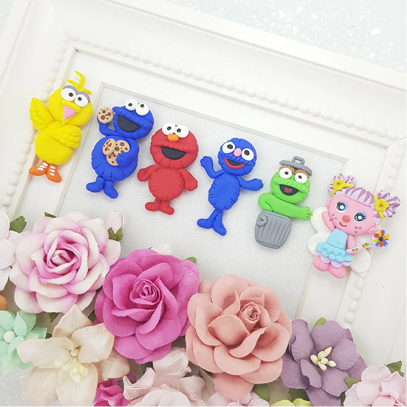Good friends puppets - Embellishment Clay Bow Centre - Image 2