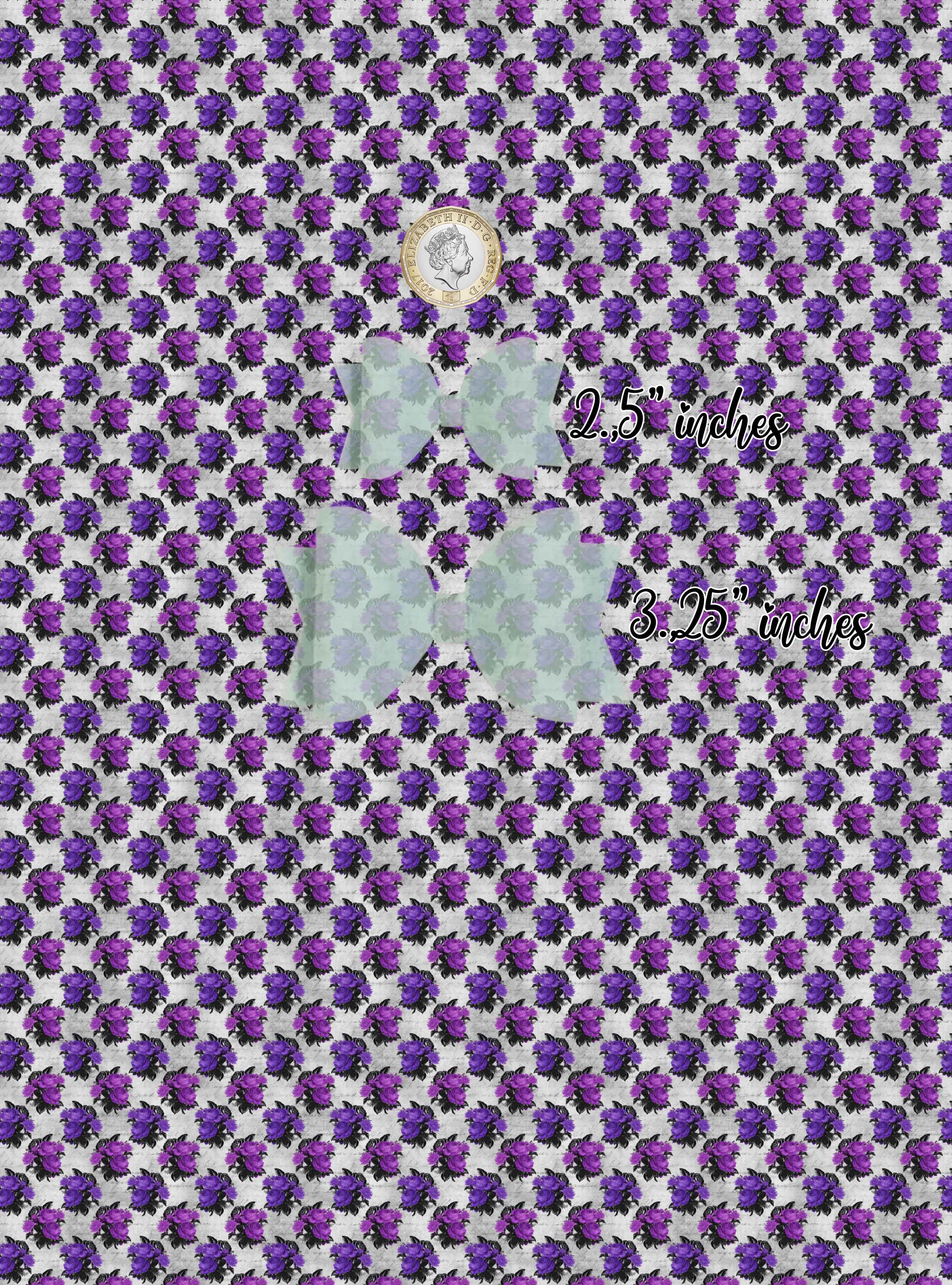 halloween floral  - Pu Leather vinyl - canvas - choose Fabric material Sheets - Image 4