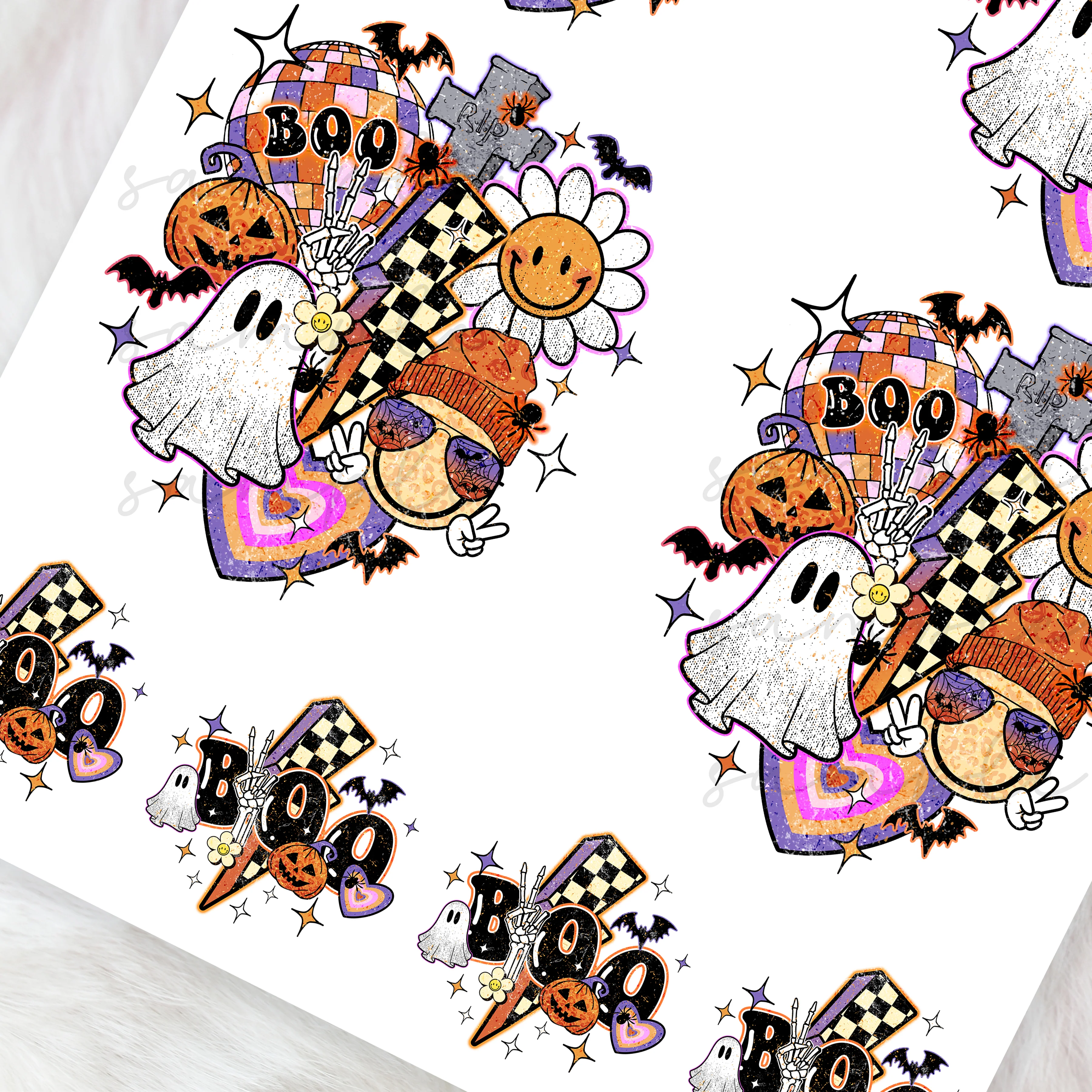 Halloween boo - CHOOSE UV DTF decal - DTF Transfer - Image 2