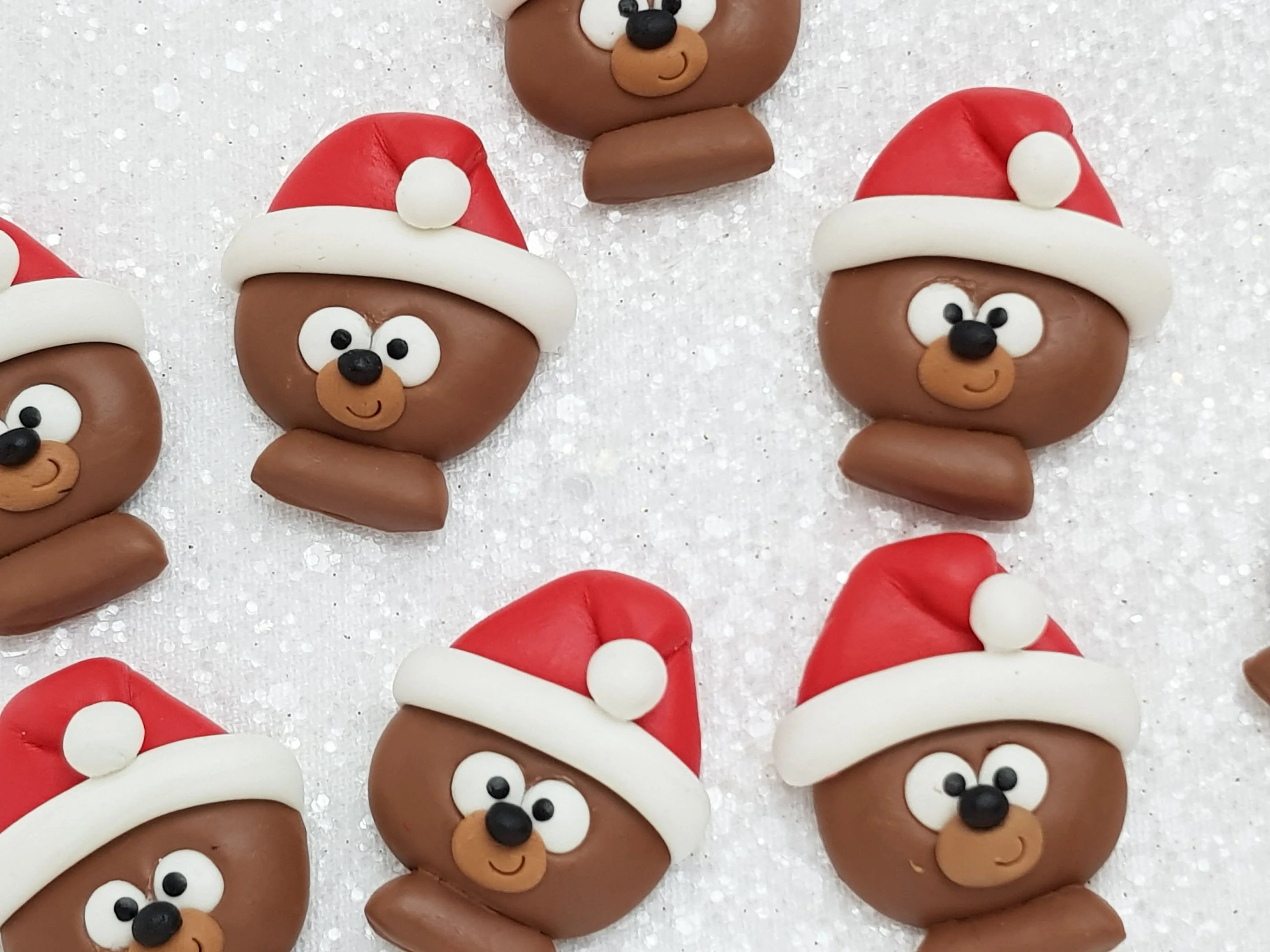 Handmade Clay Charm - New Dog Christmas