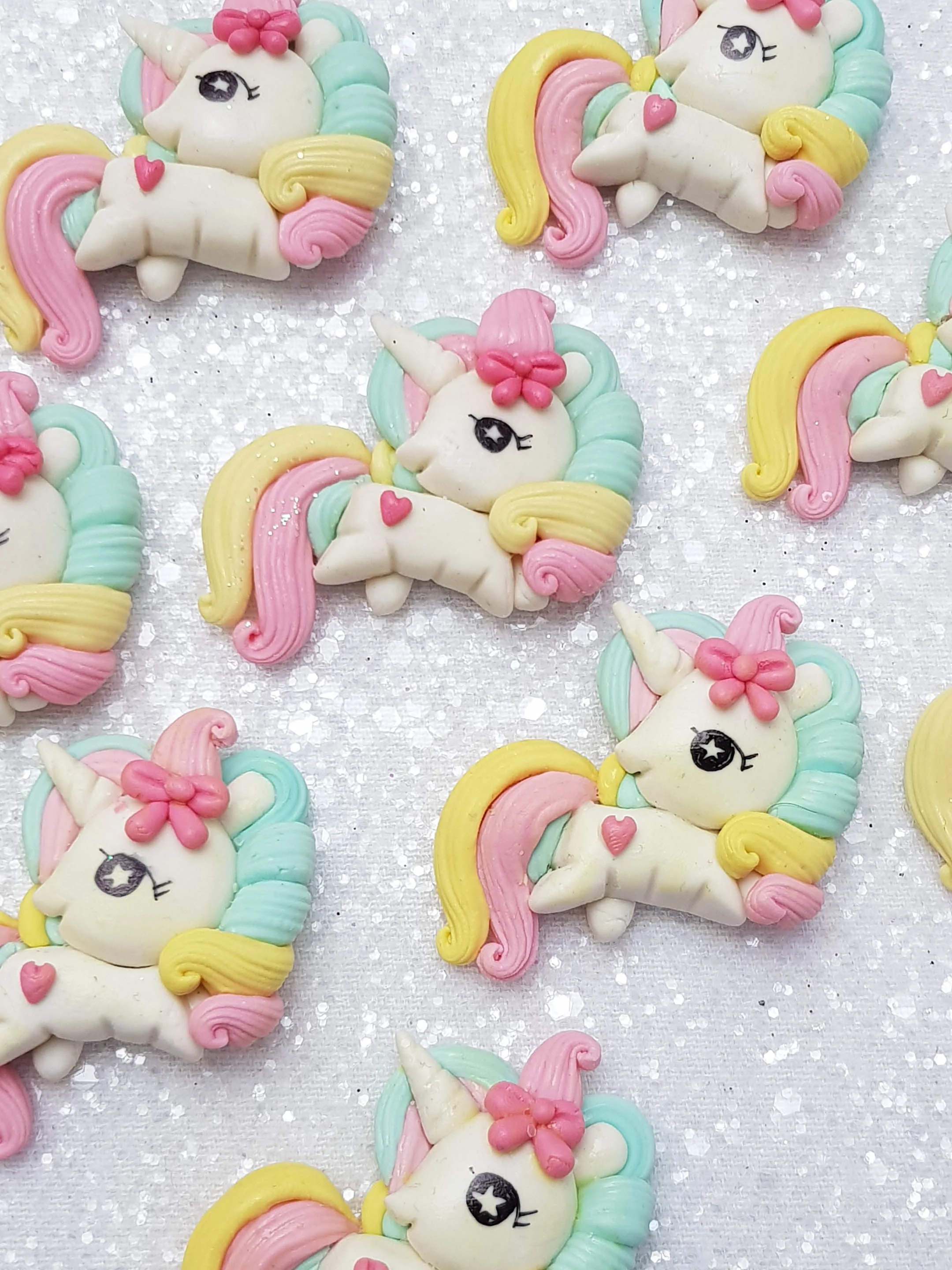 Clay Charm Embellishment - B Unicorn