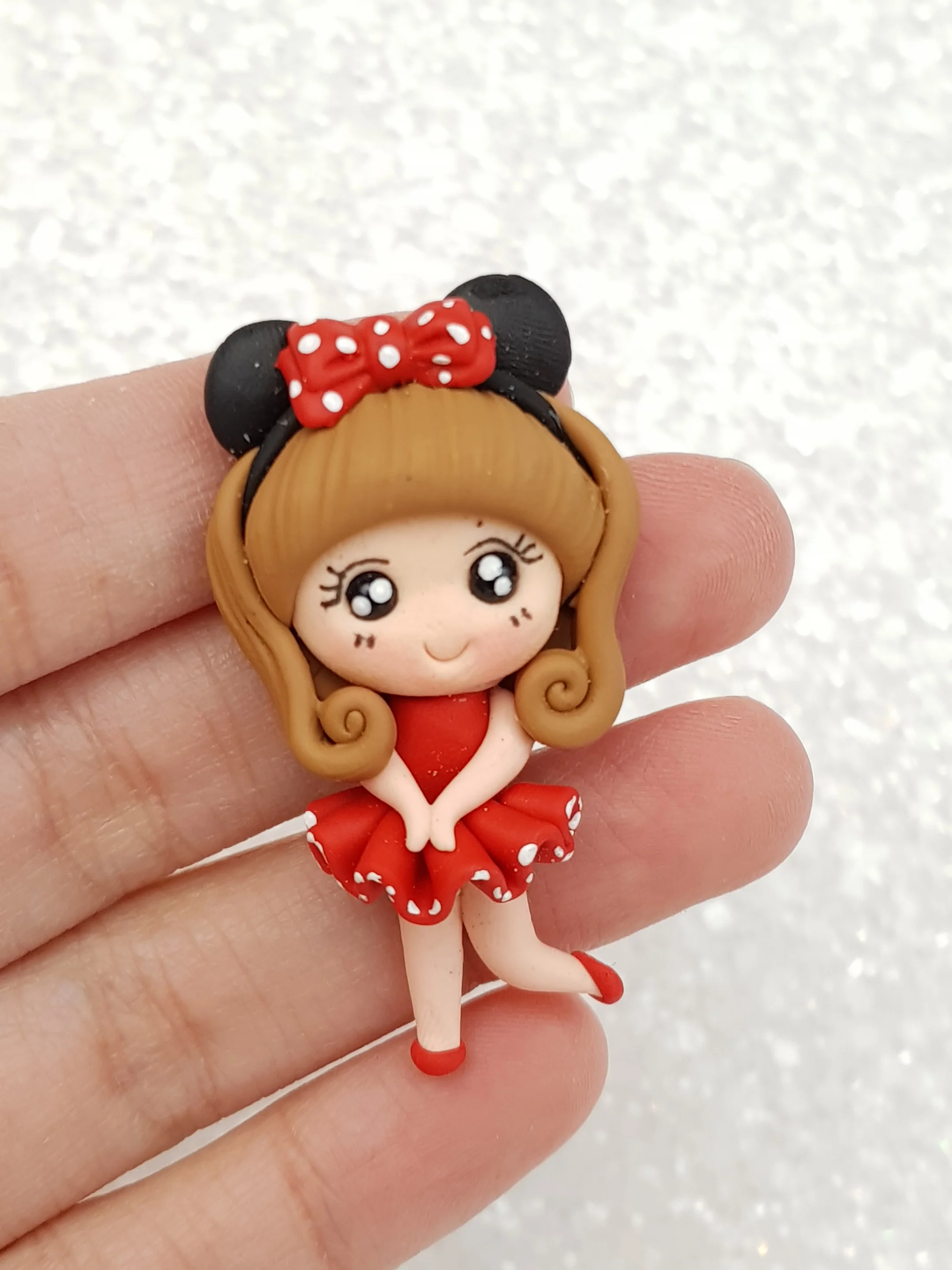 Clay Charm Embellishment - NEW MOUSE GIRL C