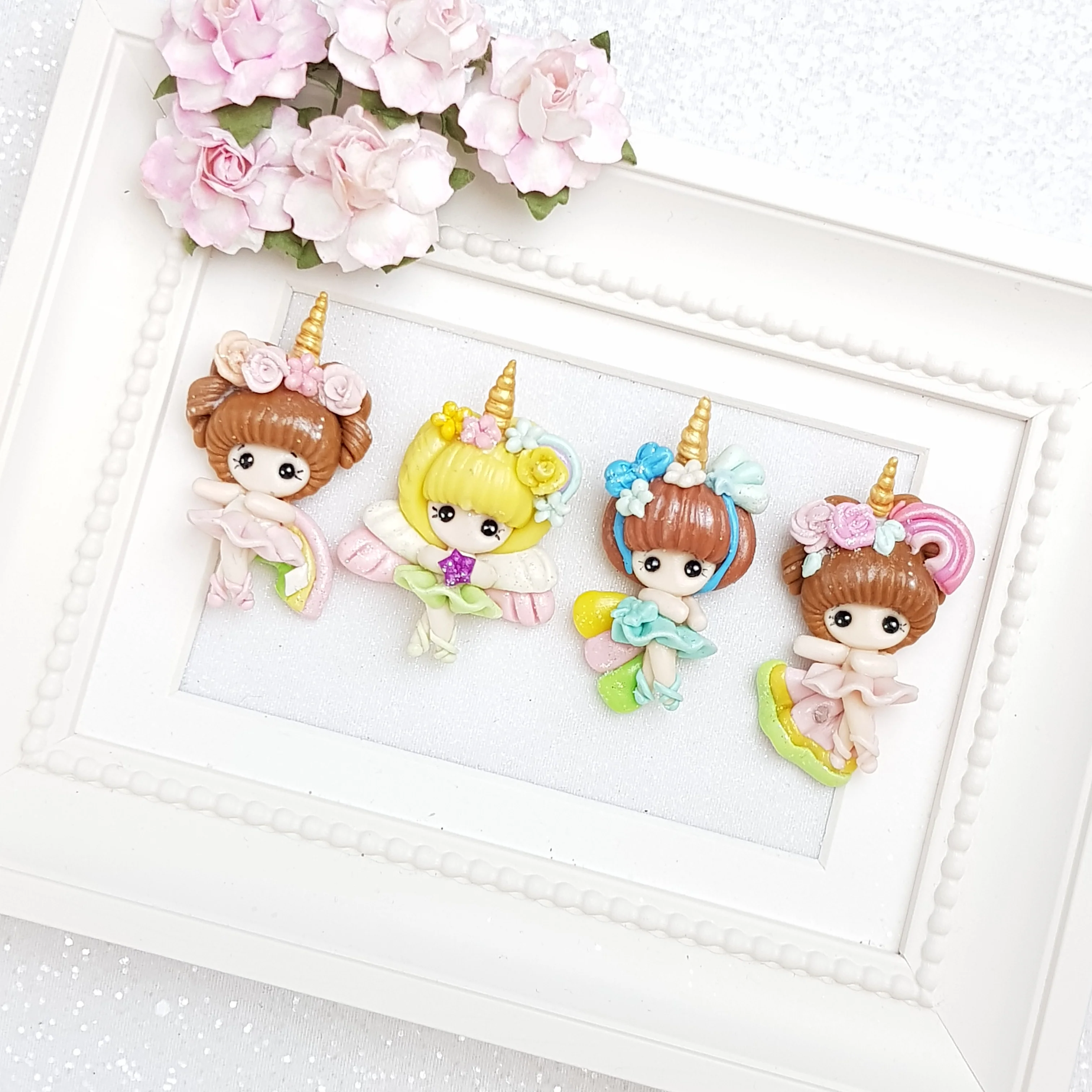 Clay Charm Embellishment - BALLERINA UNICORN GIRL - Image 3