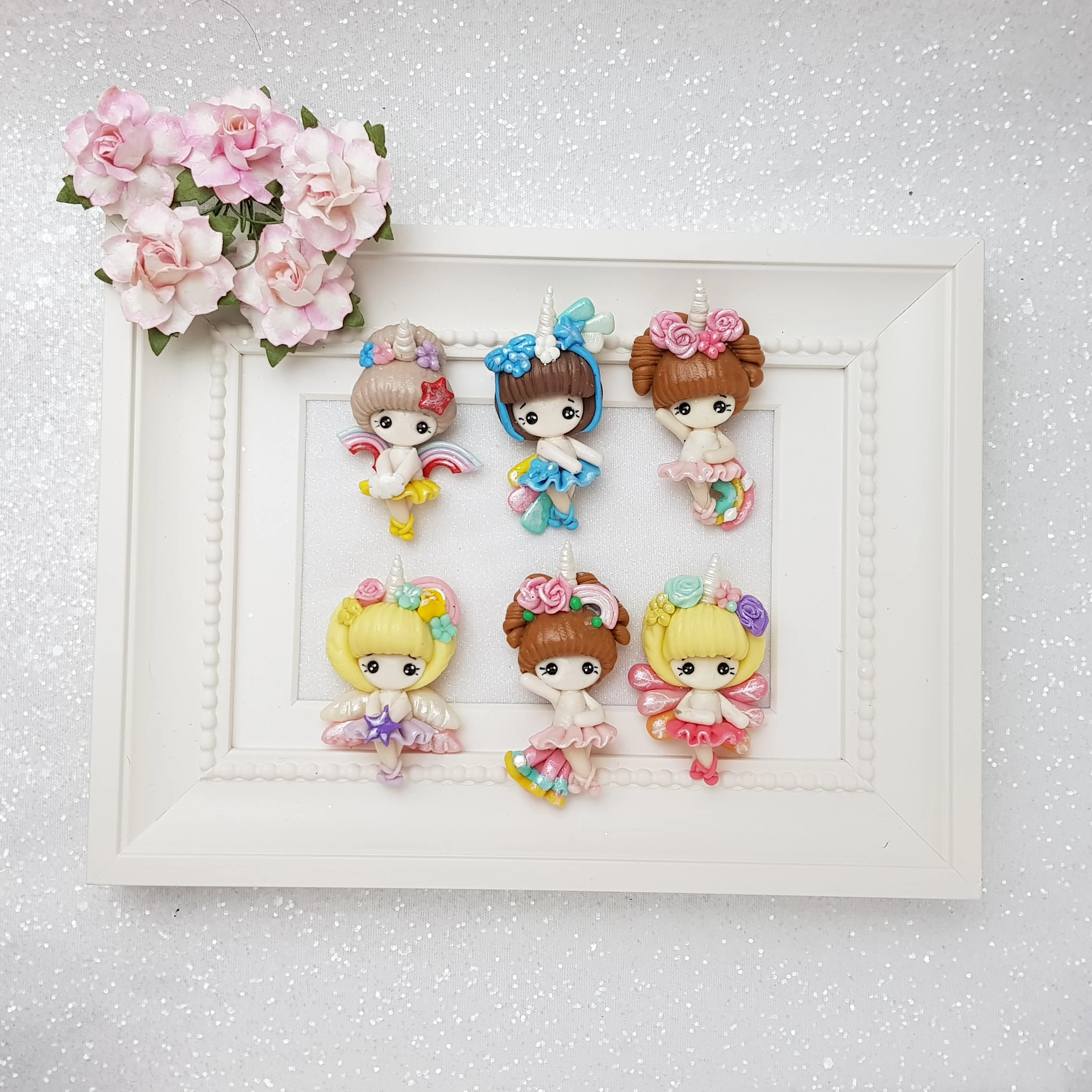 Clay Charm Embellishment - BALLERINA UNICORN GIRL - Image 4