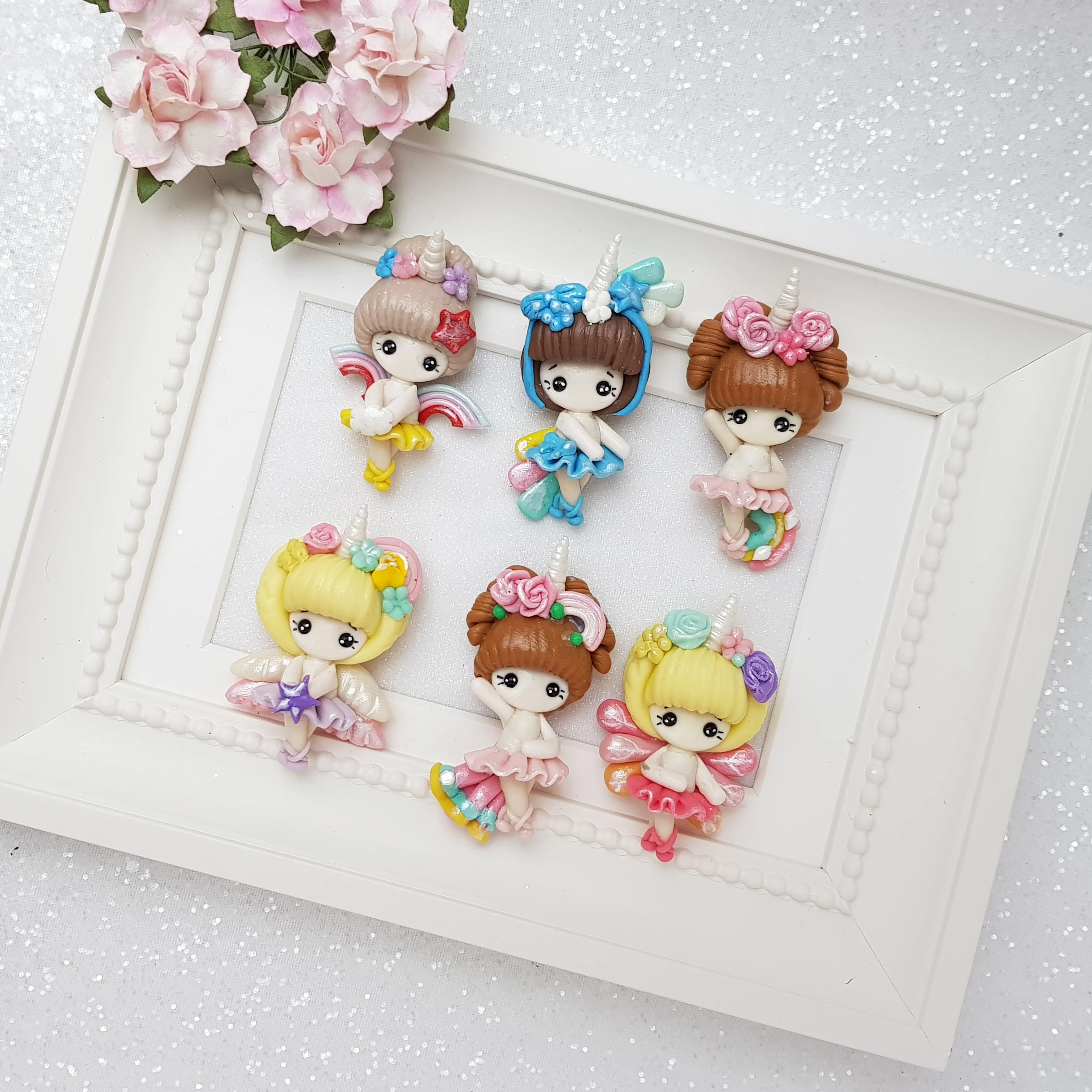 Clay Charm Embellishment - BALLERINA UNICORN GIRL - Image 5