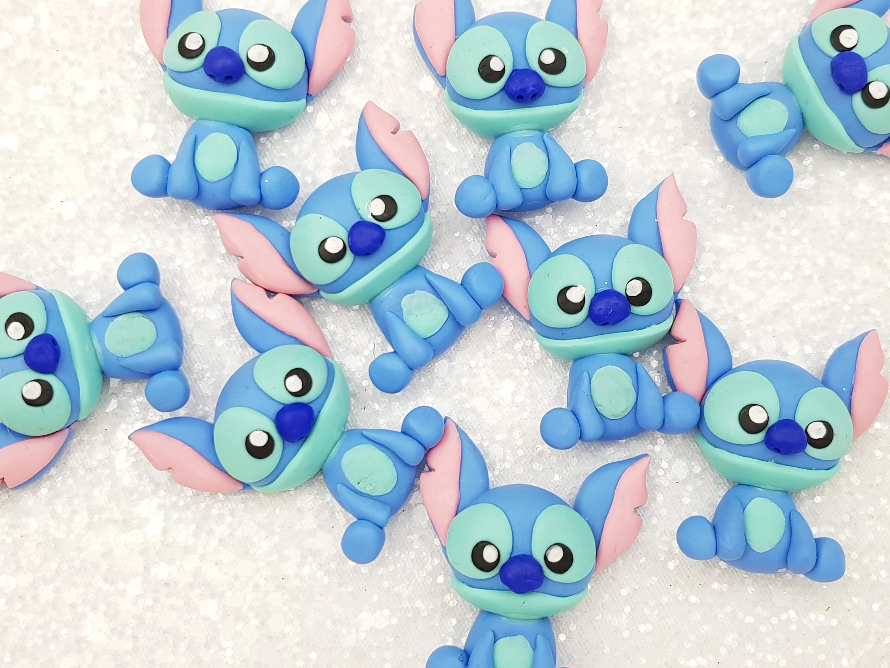 Clay Charm Embellishment - New Blue Monster