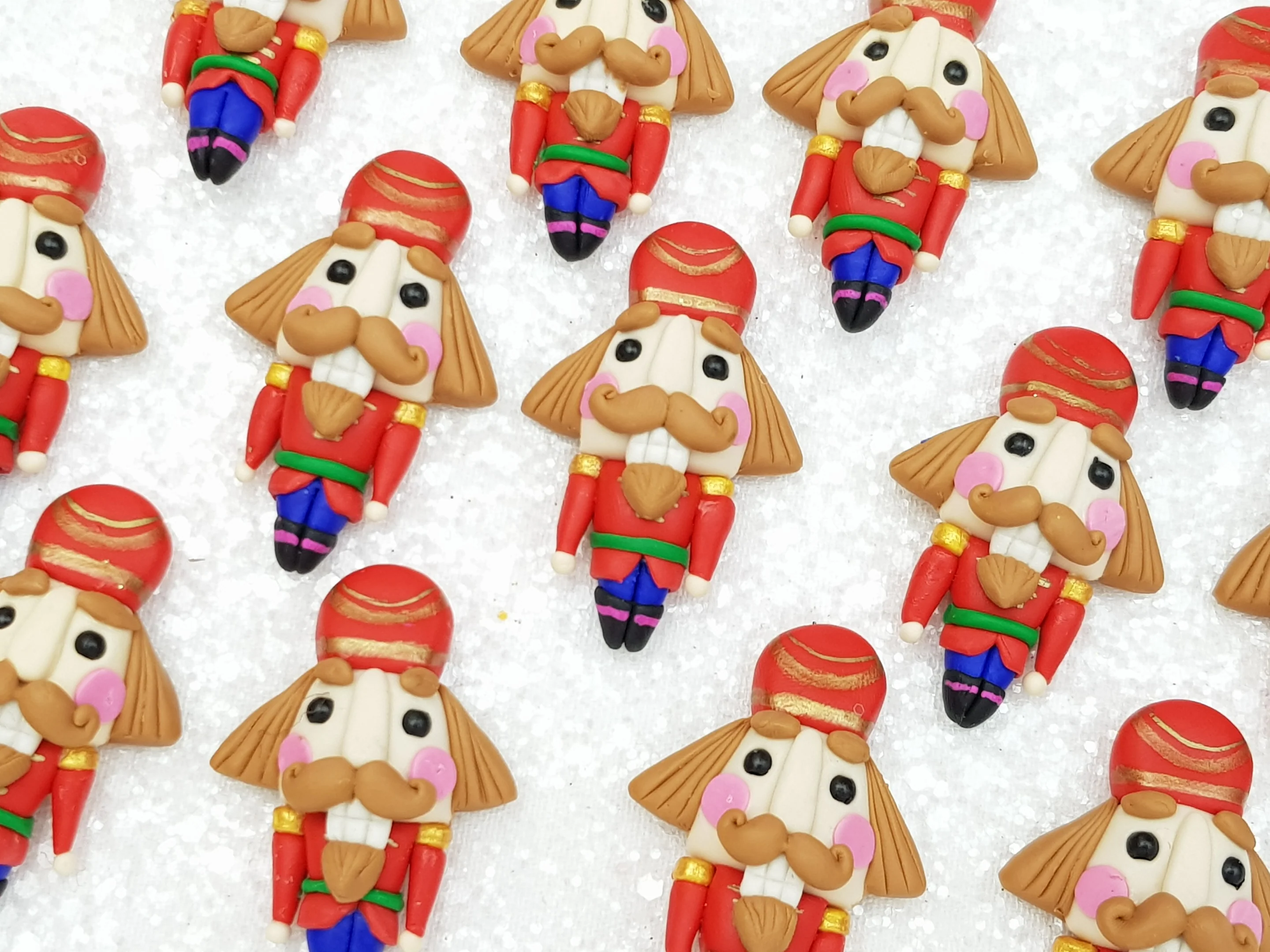 Clay Charm Embellishment - New Christmas Nutcracker