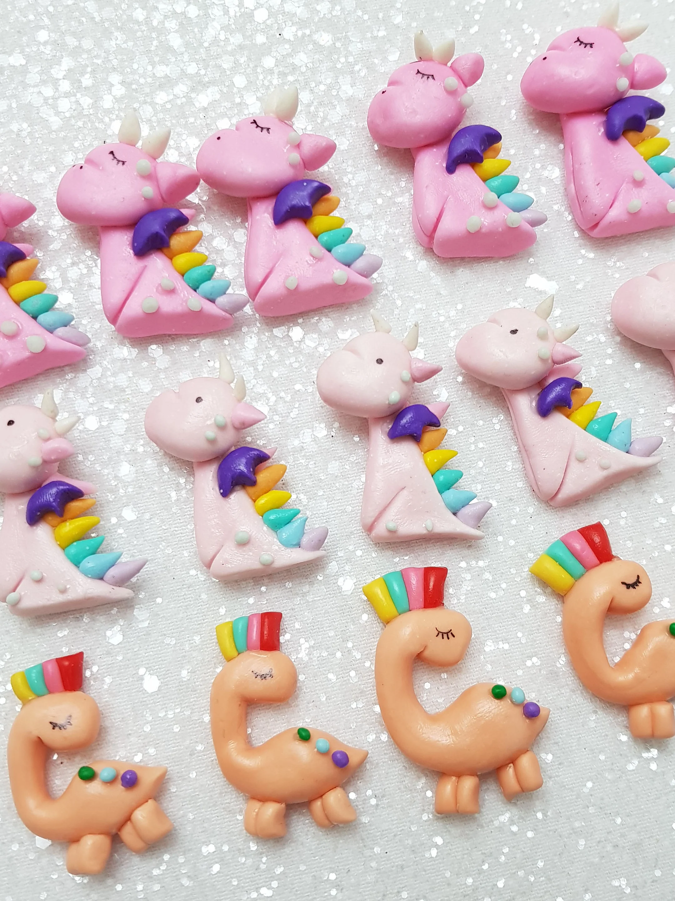 Clay Charm Embellishment - NEW DINOSAUR / DRAGON