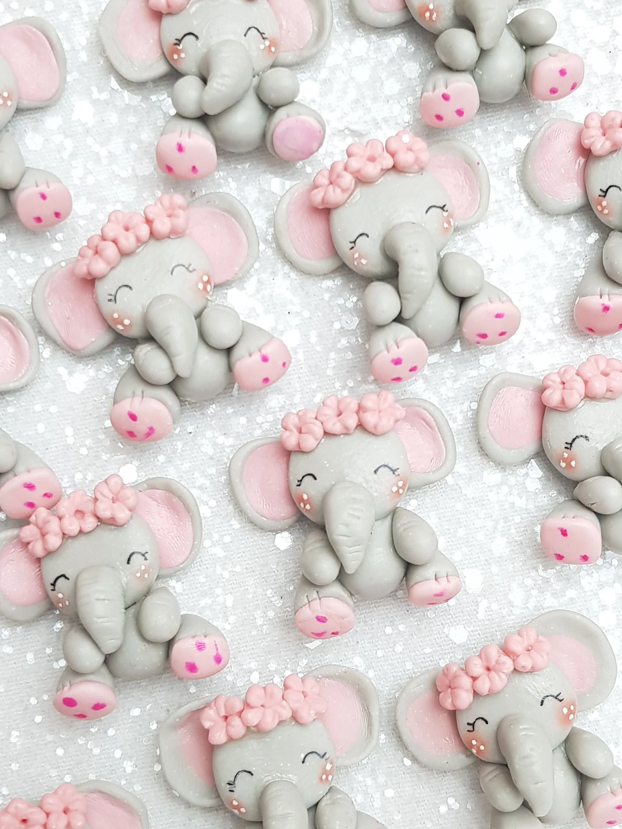 Clay Charm Embellishment - NEW ELEPHANT - Image 2