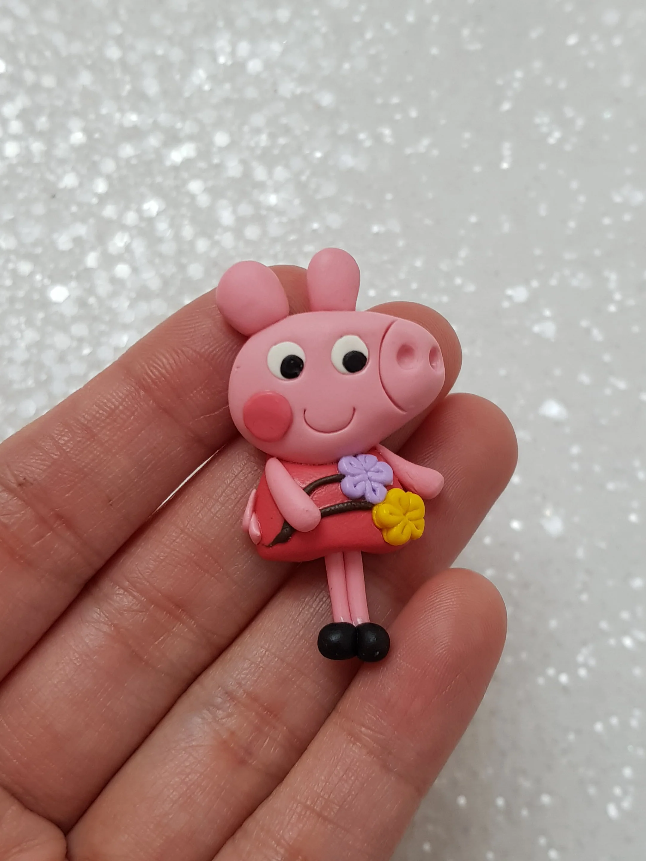 Clay Charm Embellishment - NEW PIG