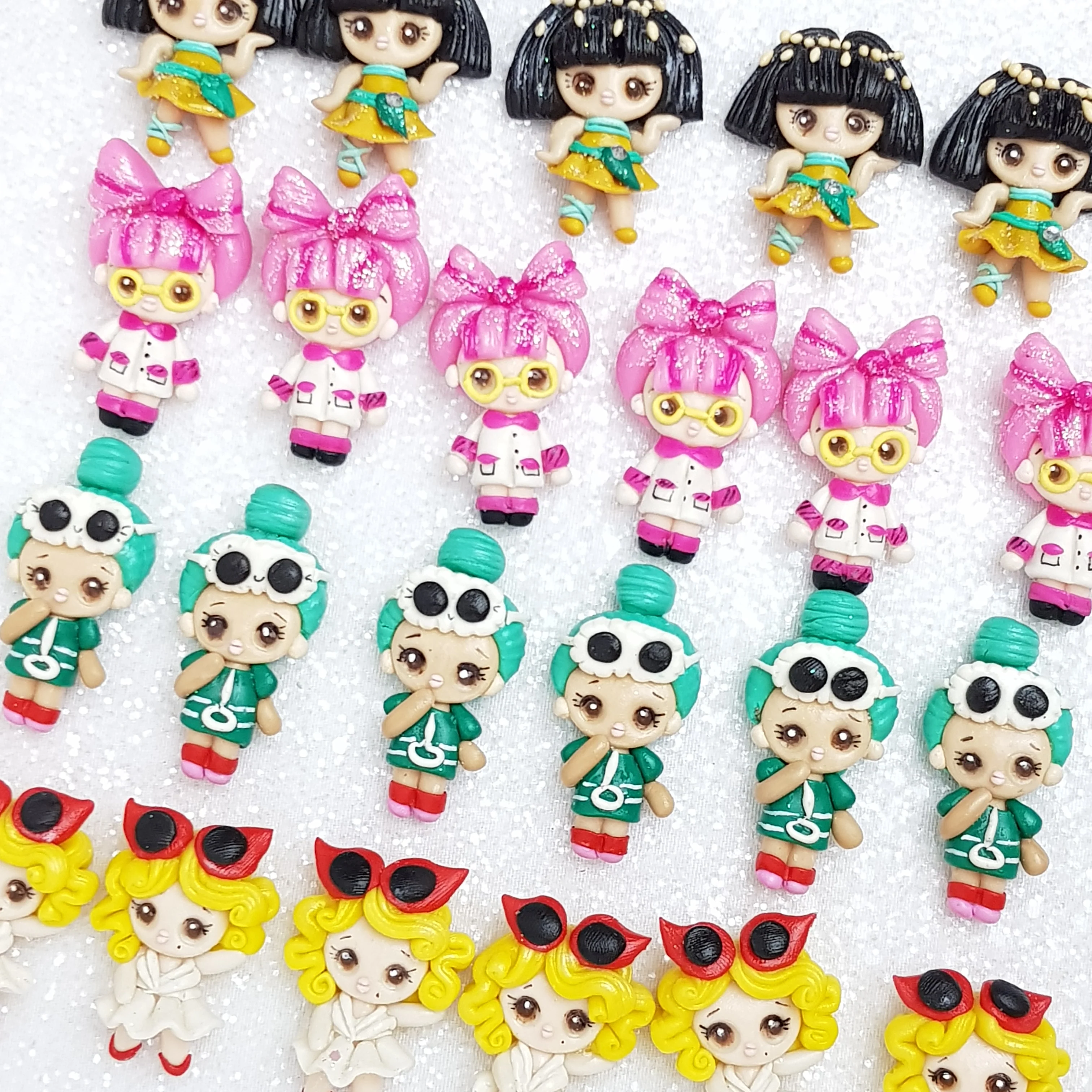 Clay Charm Embellishment - NEW POUT DOLL