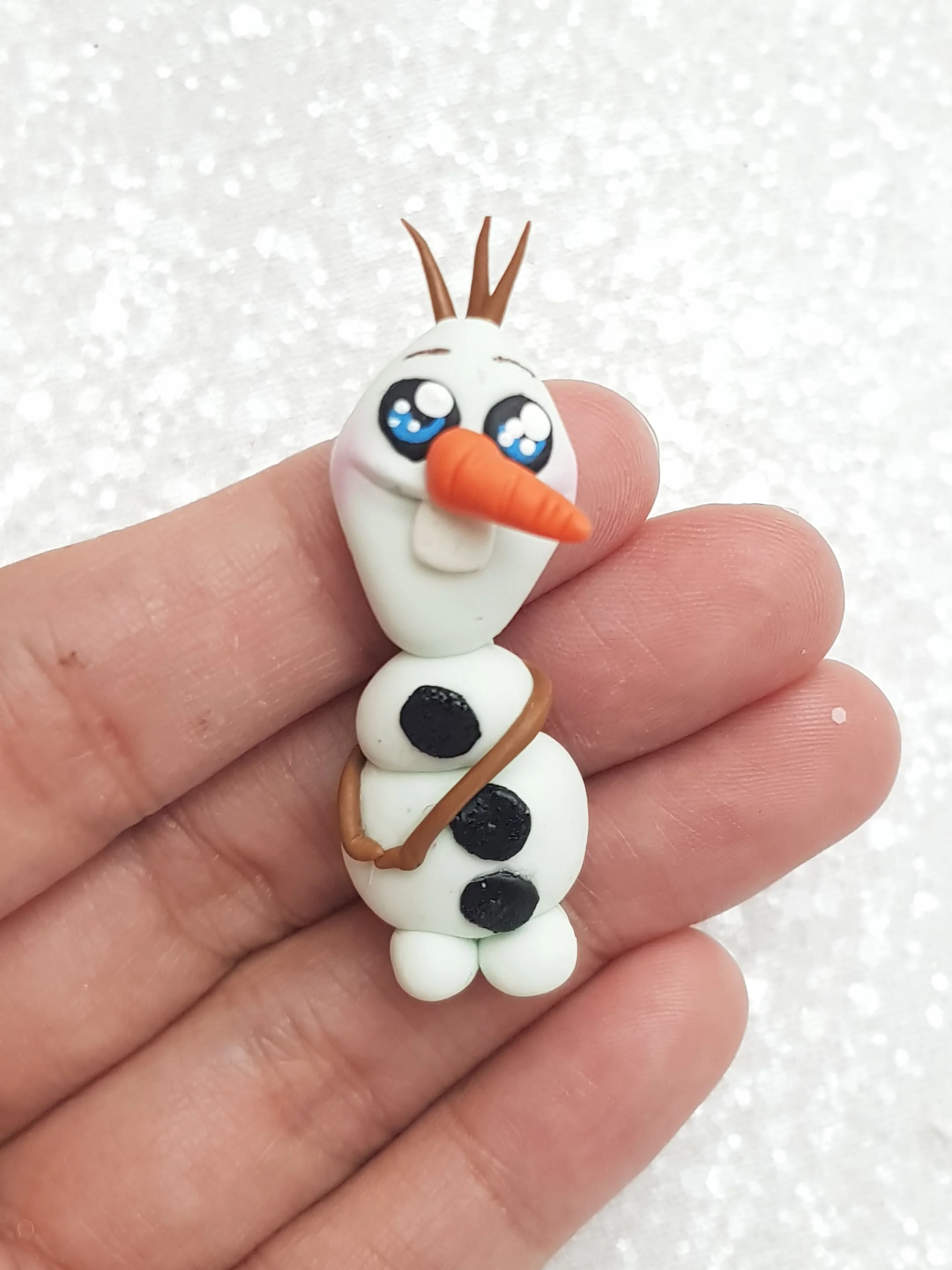 Clay Charm Embellishment - NEW SNOWMAN