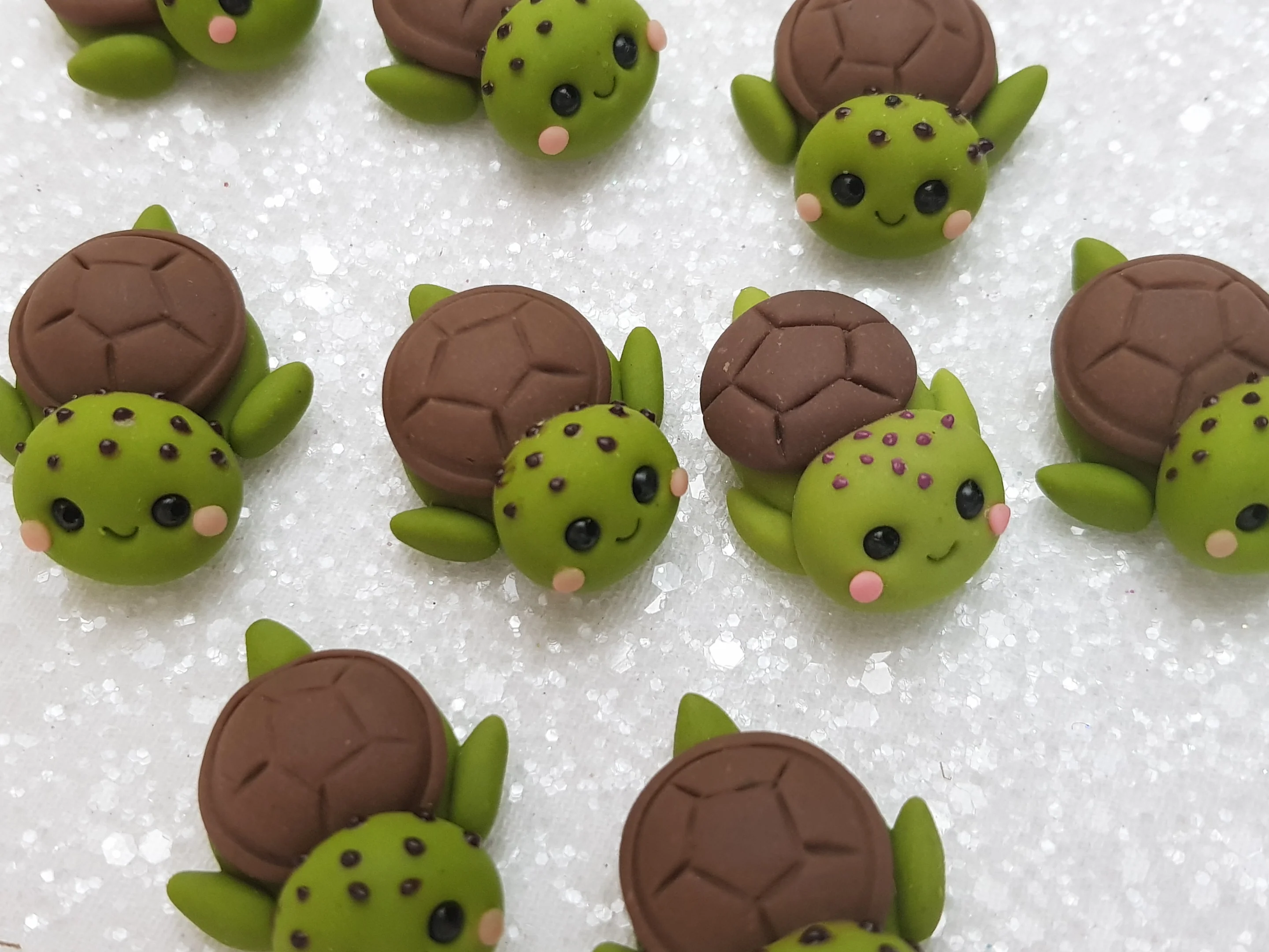 Clay Charm Embellishment - TORTOISE