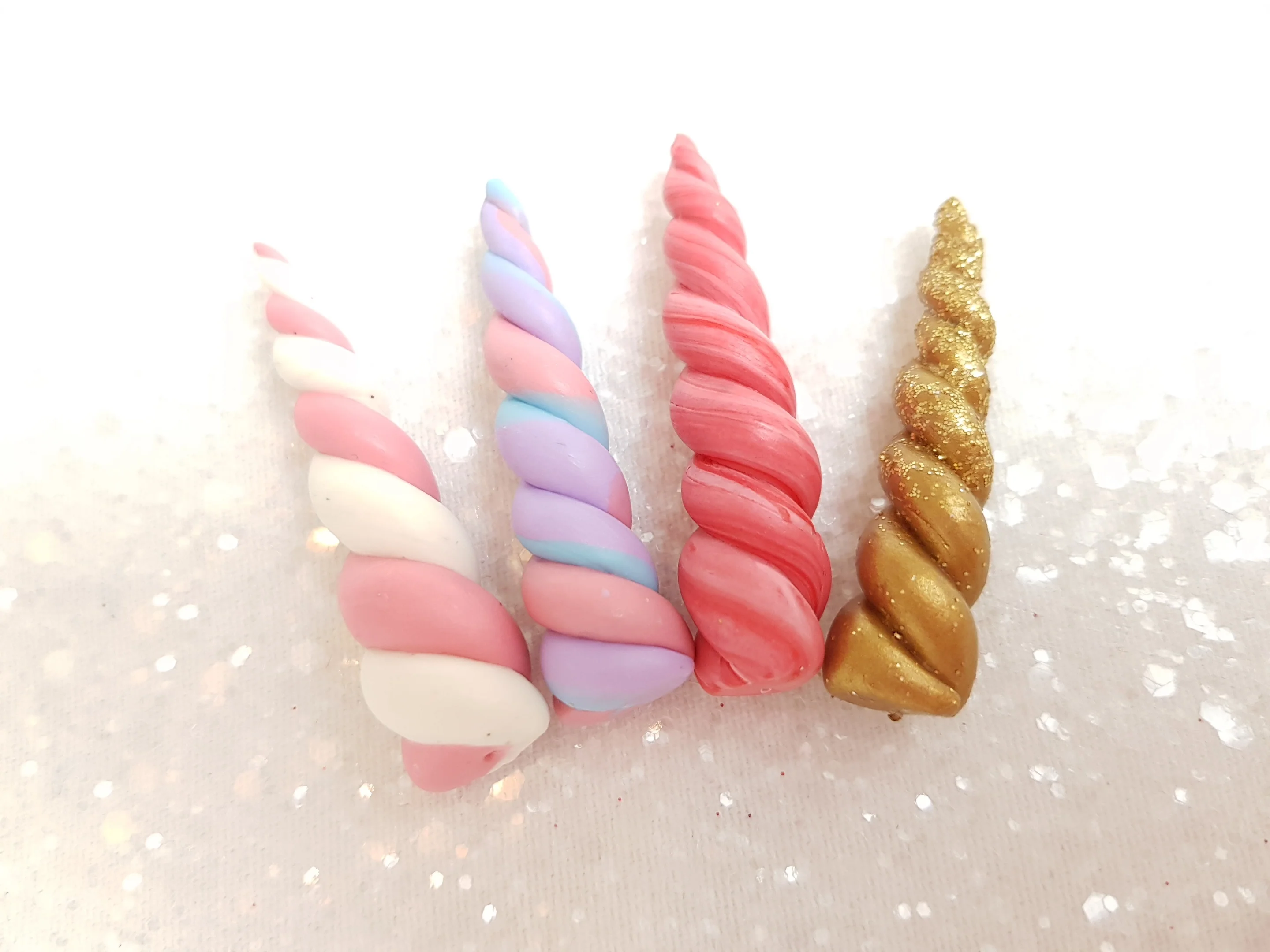 Clay Charm Embellishment - UNICORN HORN - Image 7