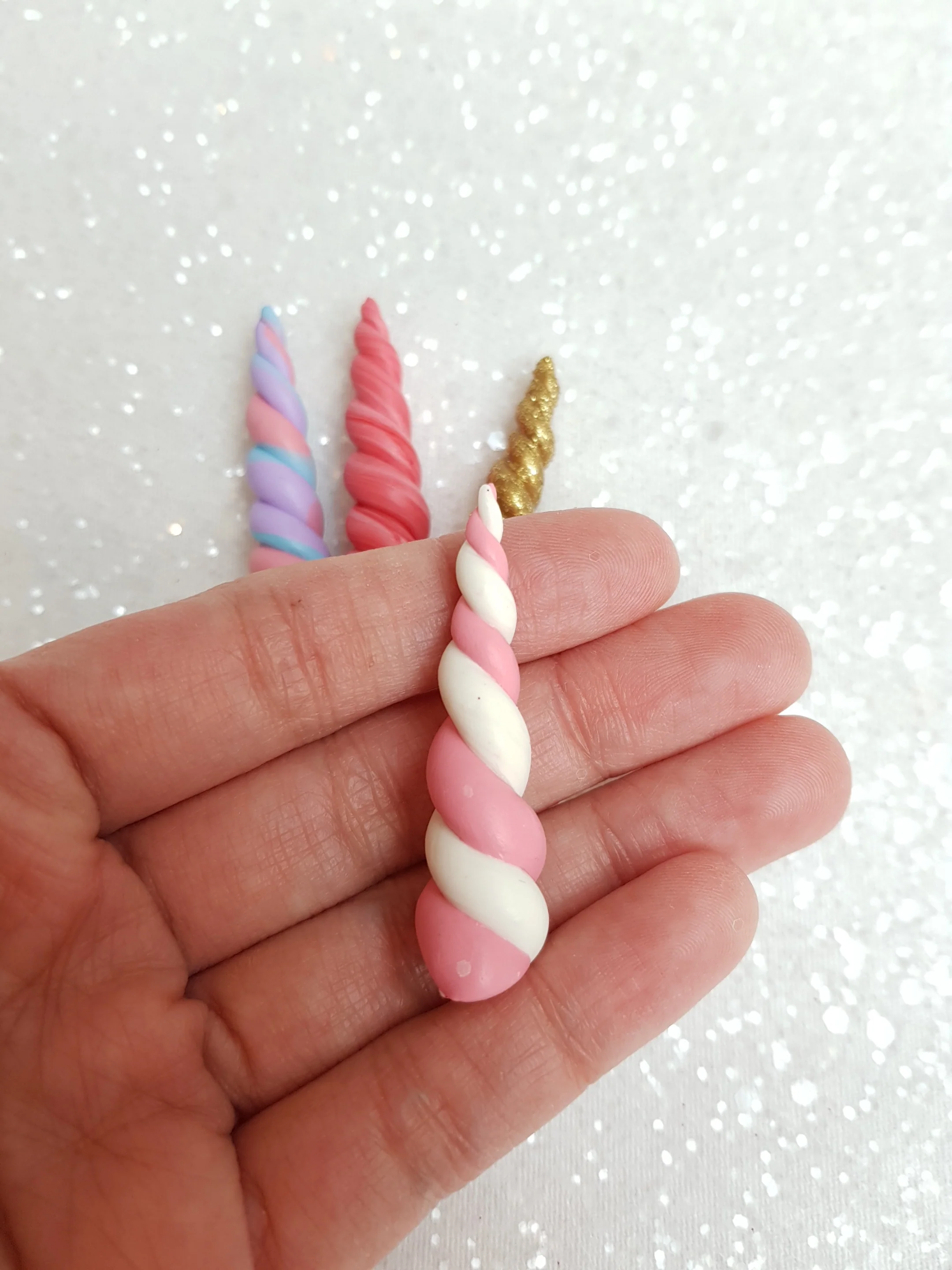 Clay Charm Embellishment - UNICORN HORN - Image 8