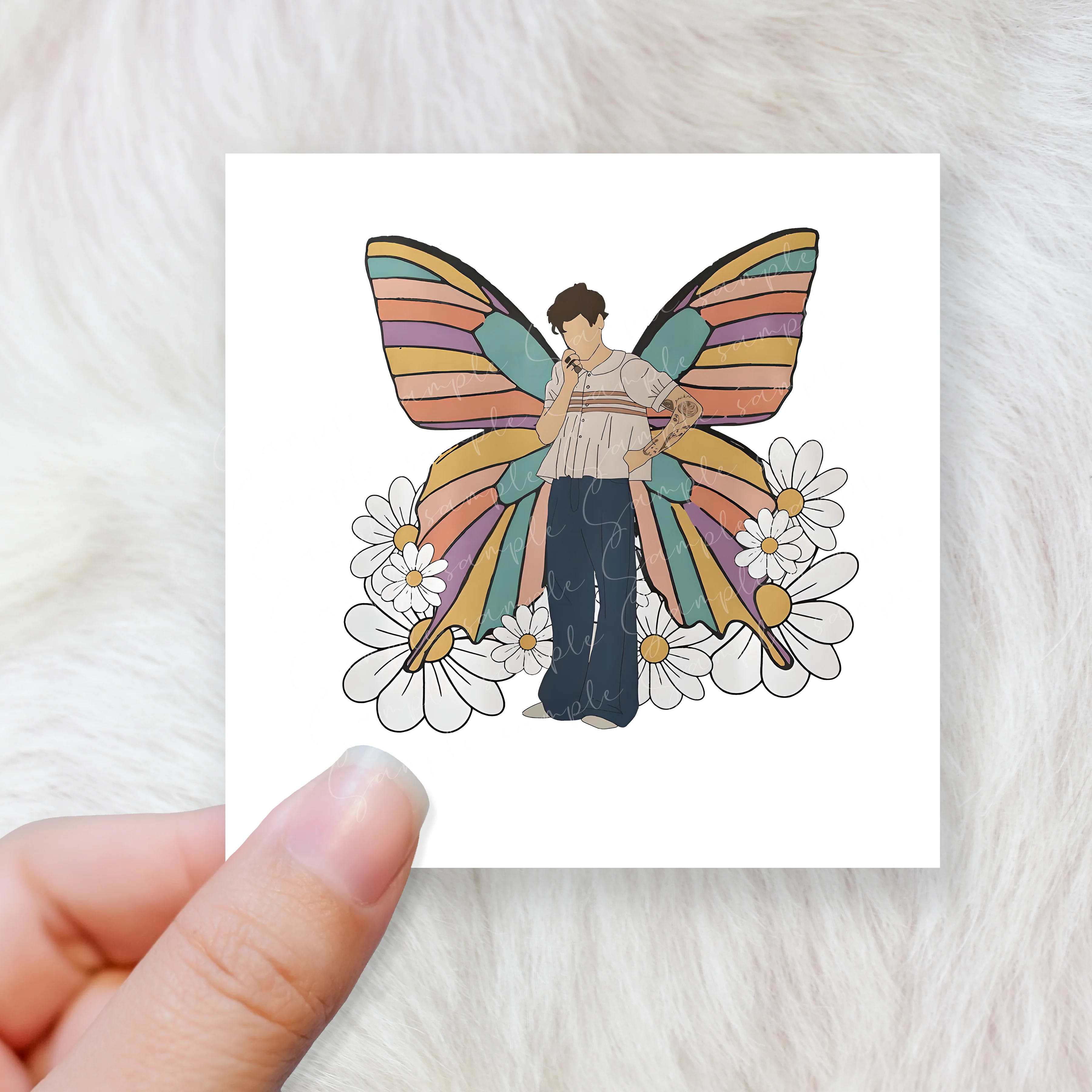 Harry inspired and butterfly - CHOOSE UV DTF decal - DTF Transfer - Image 2