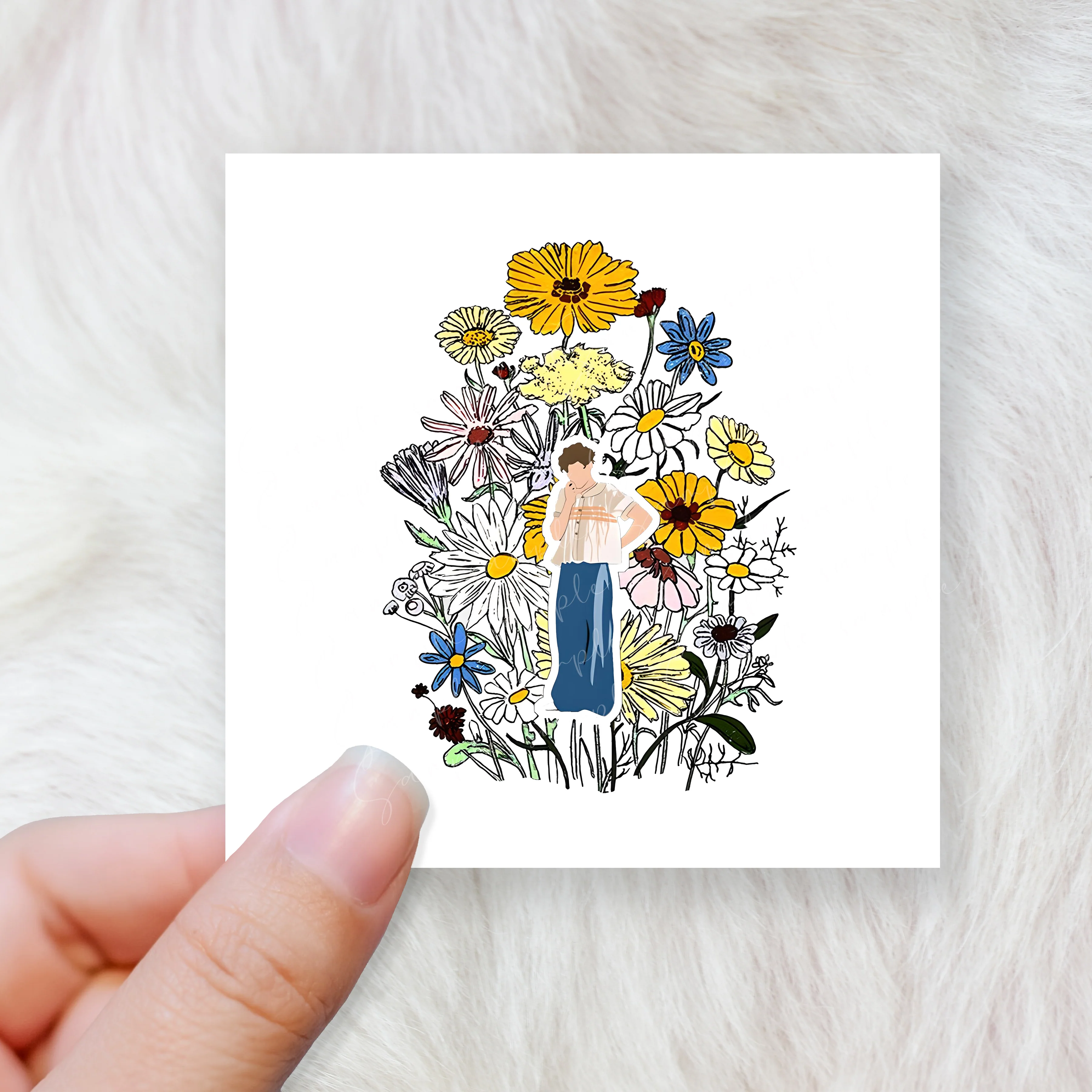 Harry inspired and flowers - CHOOSE UV DTF decal - DTF Transfer - Image 2