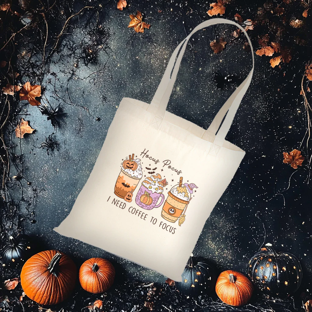 Hocus Pocus I Need Coffee to Focus - CHOOSE UV DTF decal - DTF Transfer - Image 2