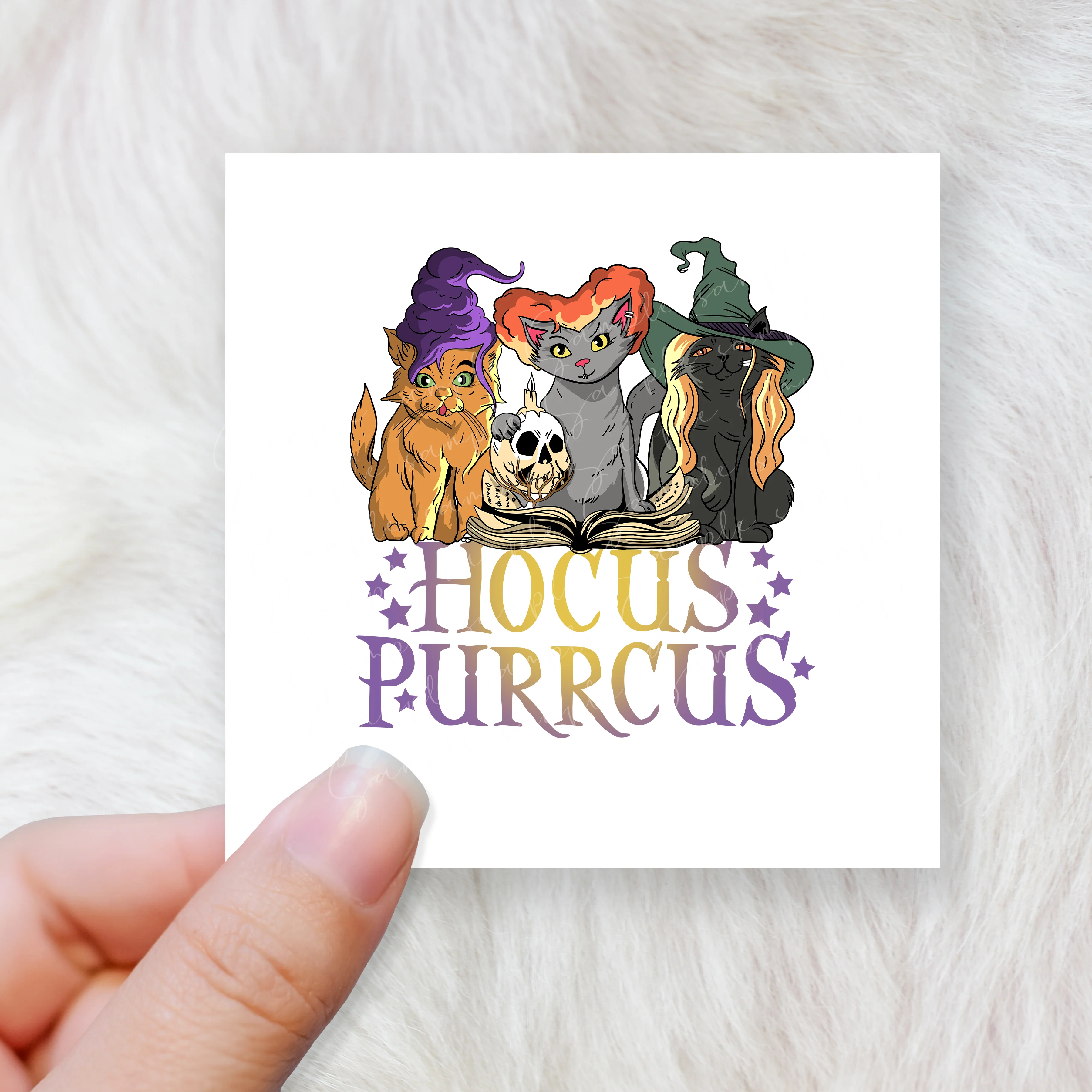 Hocus purrcus - CHOOSE UV DTF decal - DTF Transfer - Image 2