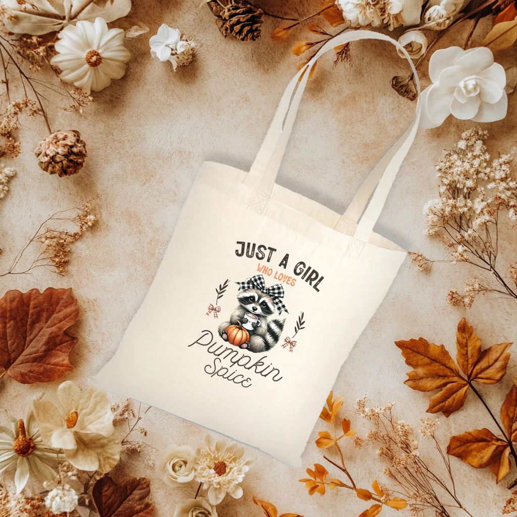 Just a girl who loves pumpkin spice - CHOOSE UV DTF decal - DTF Transfer - Image 2