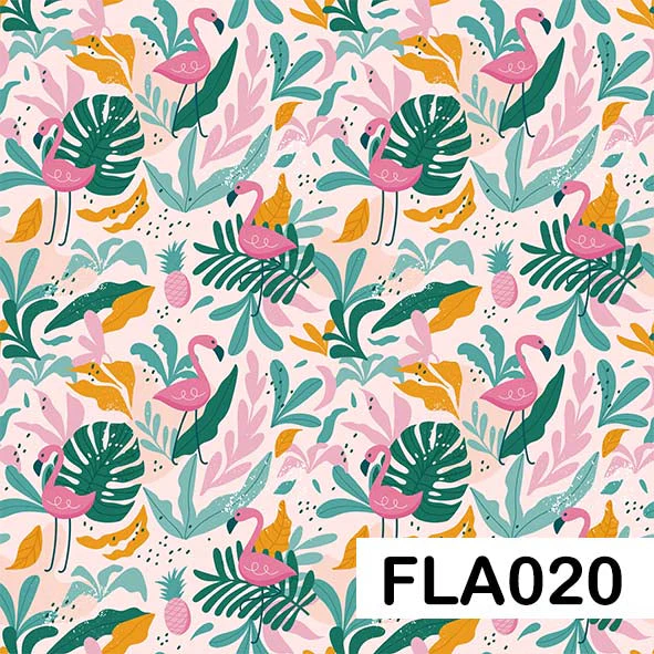 Flamingo - Leatherette vinyl - canvas - choose Fabric Sheets - Image 21
