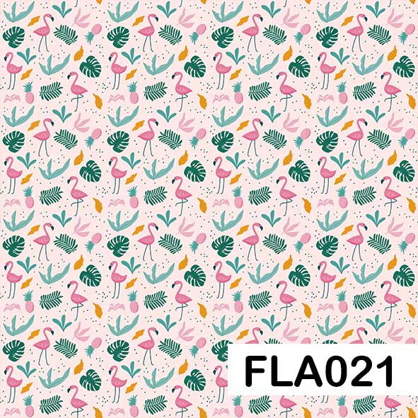 Flamingo - Leatherette vinyl - canvas - choose Fabric Sheets - Image 22