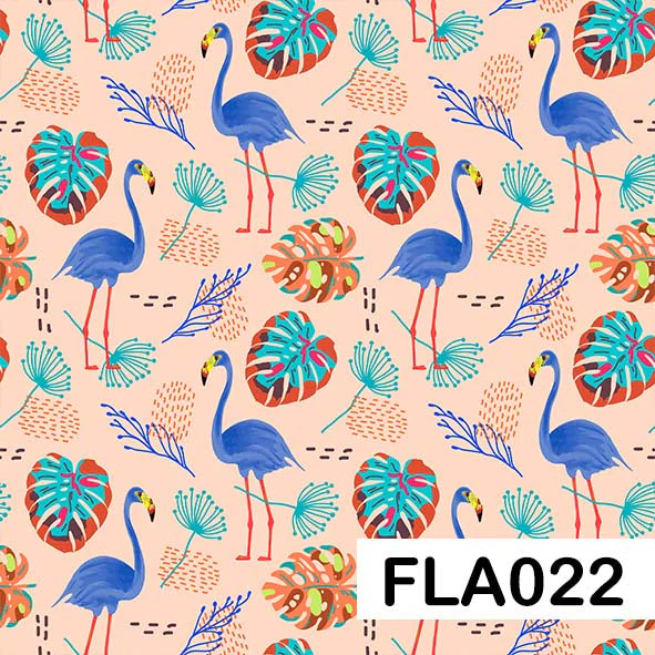 Flamingo - Leatherette vinyl - canvas - choose Fabric Sheets - Image 23