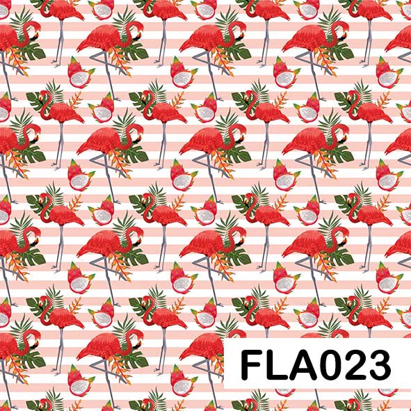 Flamingo - Leatherette vinyl - canvas - choose Fabric Sheets - Image 24