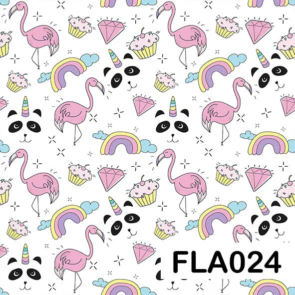 Flamingo - Leatherette vinyl - canvas - choose Fabric Sheets - Image 25