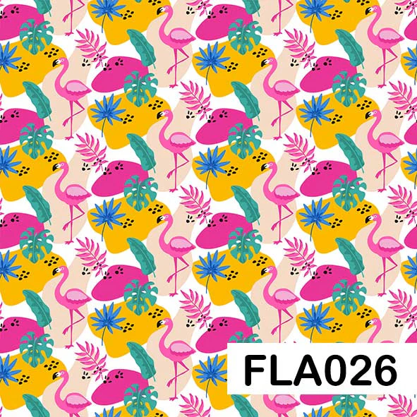 Flamingo - Leatherette vinyl - canvas - choose Fabric Sheets - Image 27