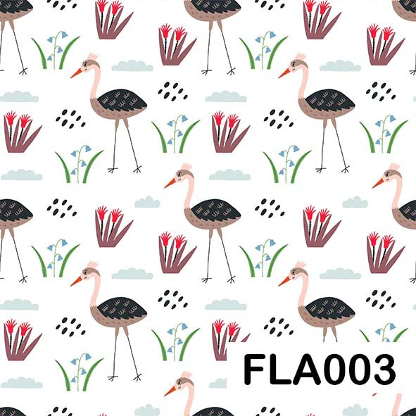Flamingo - Leatherette vinyl - canvas - choose Fabric Sheets - Image 4