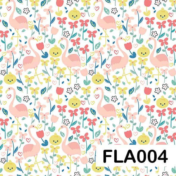 Flamingo - Leatherette vinyl - canvas - choose Fabric Sheets - Image 5