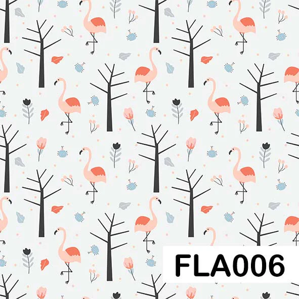 Flamingo - Leatherette vinyl - canvas - choose Fabric Sheets - Image 7