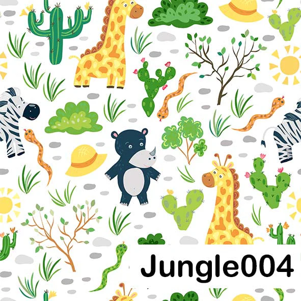 Jungle - Leatherette vinyl -canvas - choose Fabric Sheets - Image 4