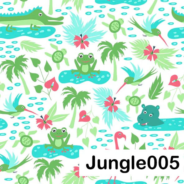 Jungle - Leatherette vinyl -canvas - choose Fabric Sheets - Image 5