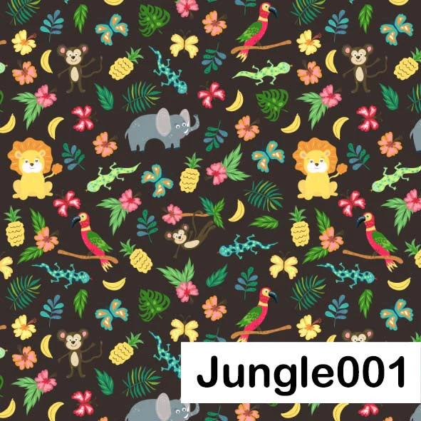 Jungle - Leatherette vinyl -canvas - choose Fabric Sheets - Image 7