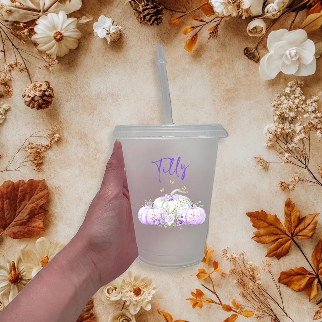 Lilac pumpkin - CHOOSE UV DTF decal - DTF Transfer - Image 2