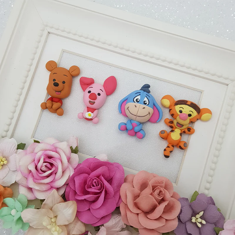 Magic wood friends - Embellishment Clay Bow Centre - Image 2