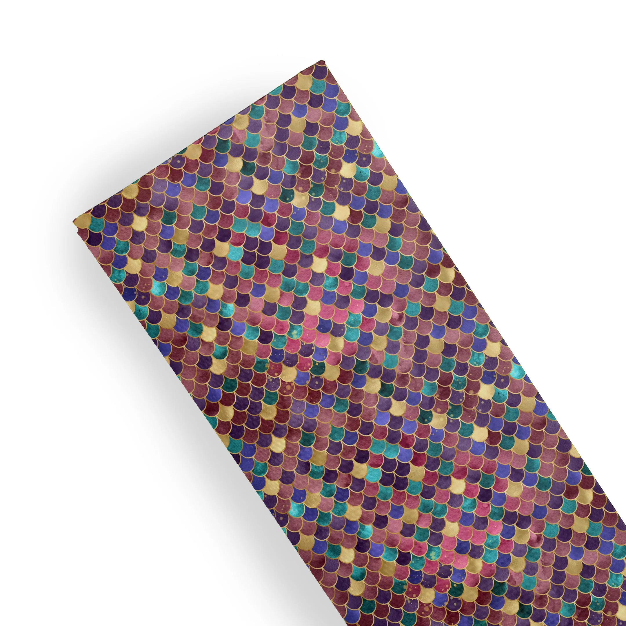 mermaid tail scales - Pu Leather vinyl - canvas - choose Fabric material Sheets - Image 11