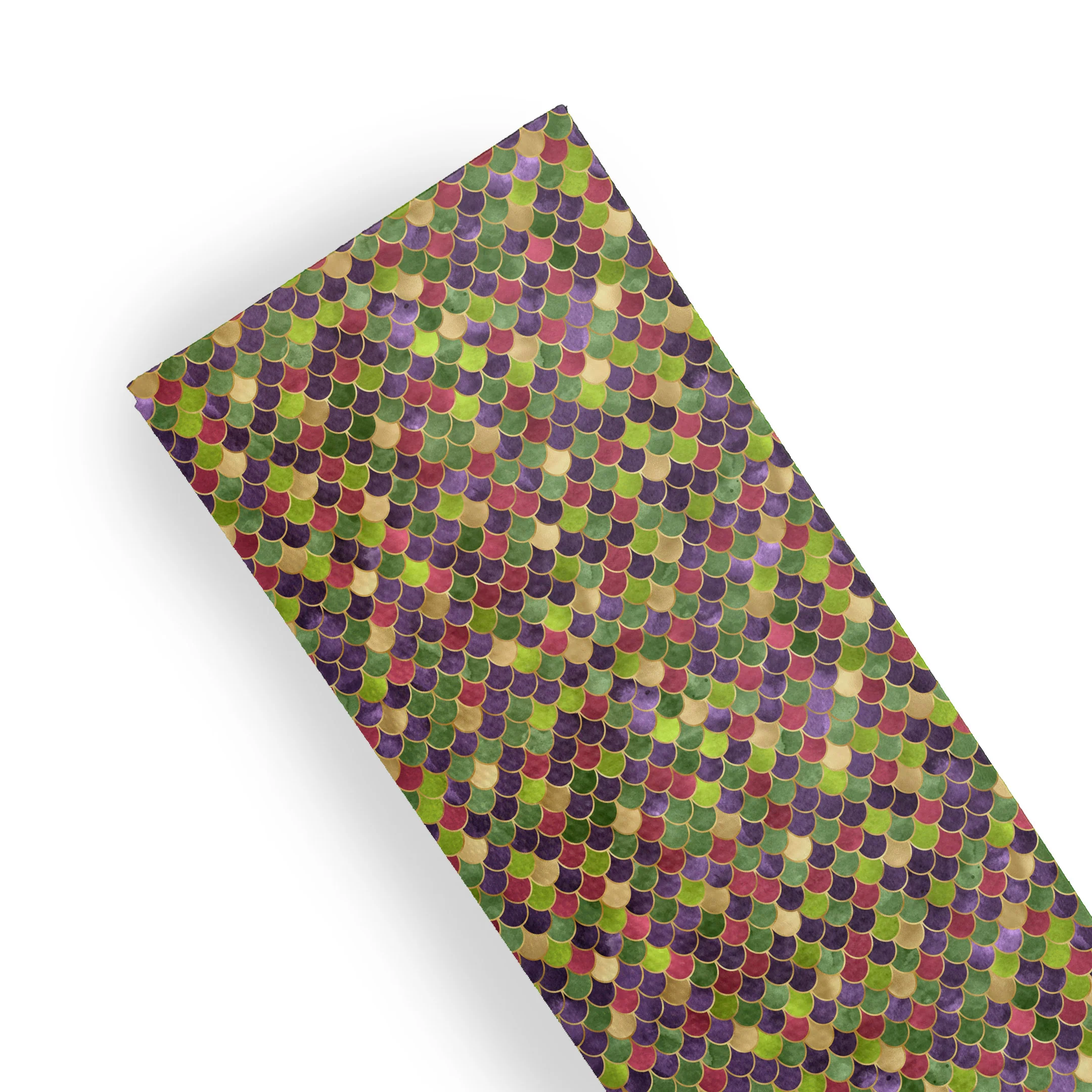 mermaid tail scales - Pu Leather vinyl - canvas - choose Fabric material Sheets - Image 6