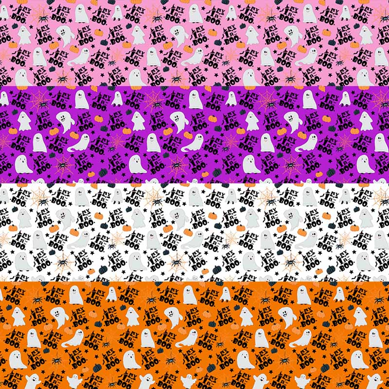 My first boo halloween - Pu Leather vinyl - canvas - choose Fabric material Sheets - Image 2