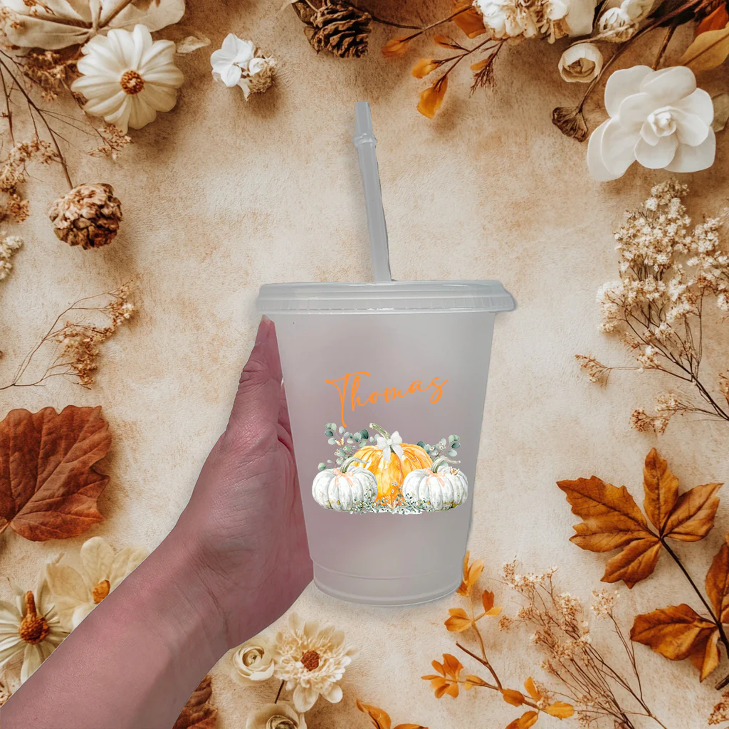 Orange pumpkin - CHOOSE UV DTF decal - DTF Transfer - Image 2
