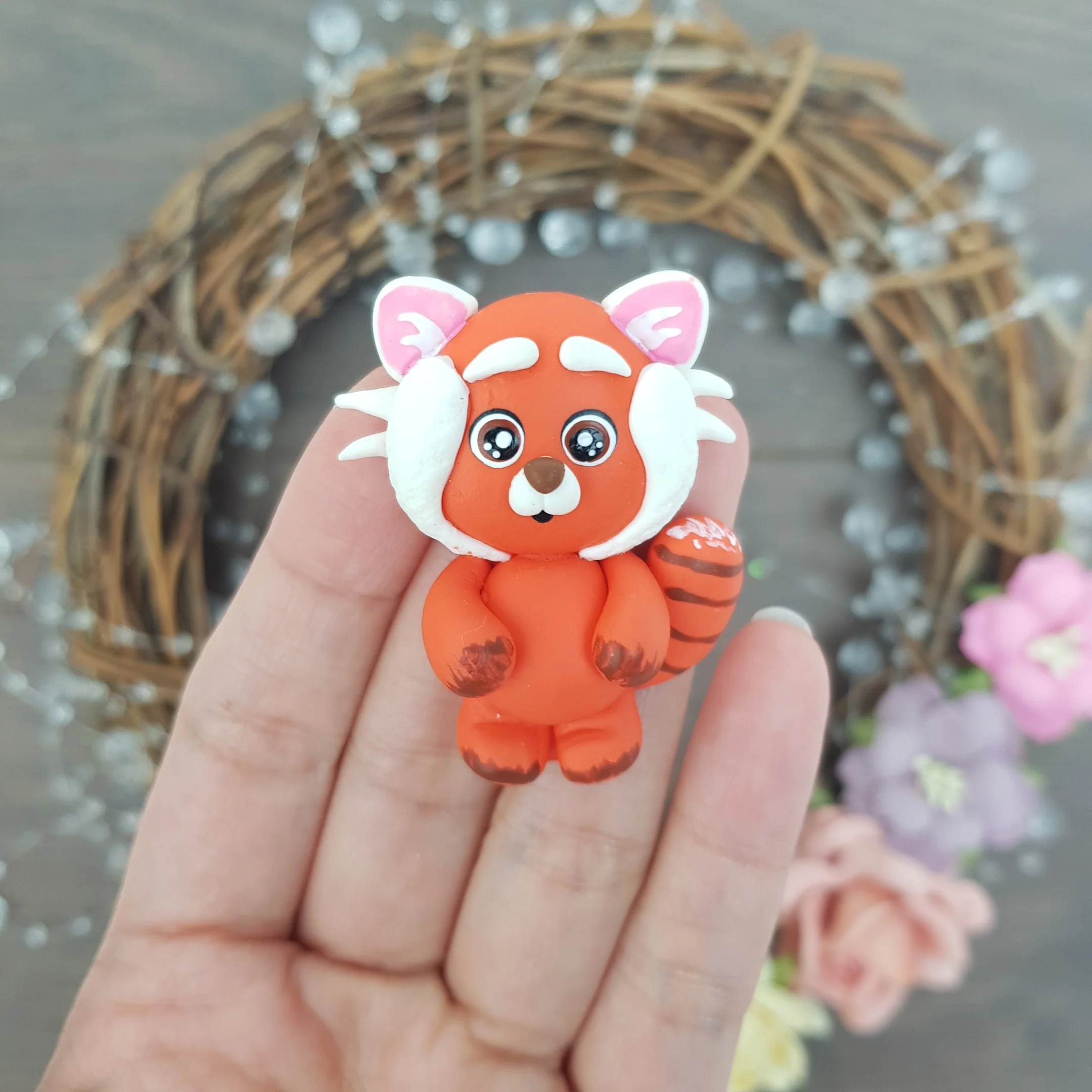 SALE Panda - Embellishment Clay Bow Centre - Image 3