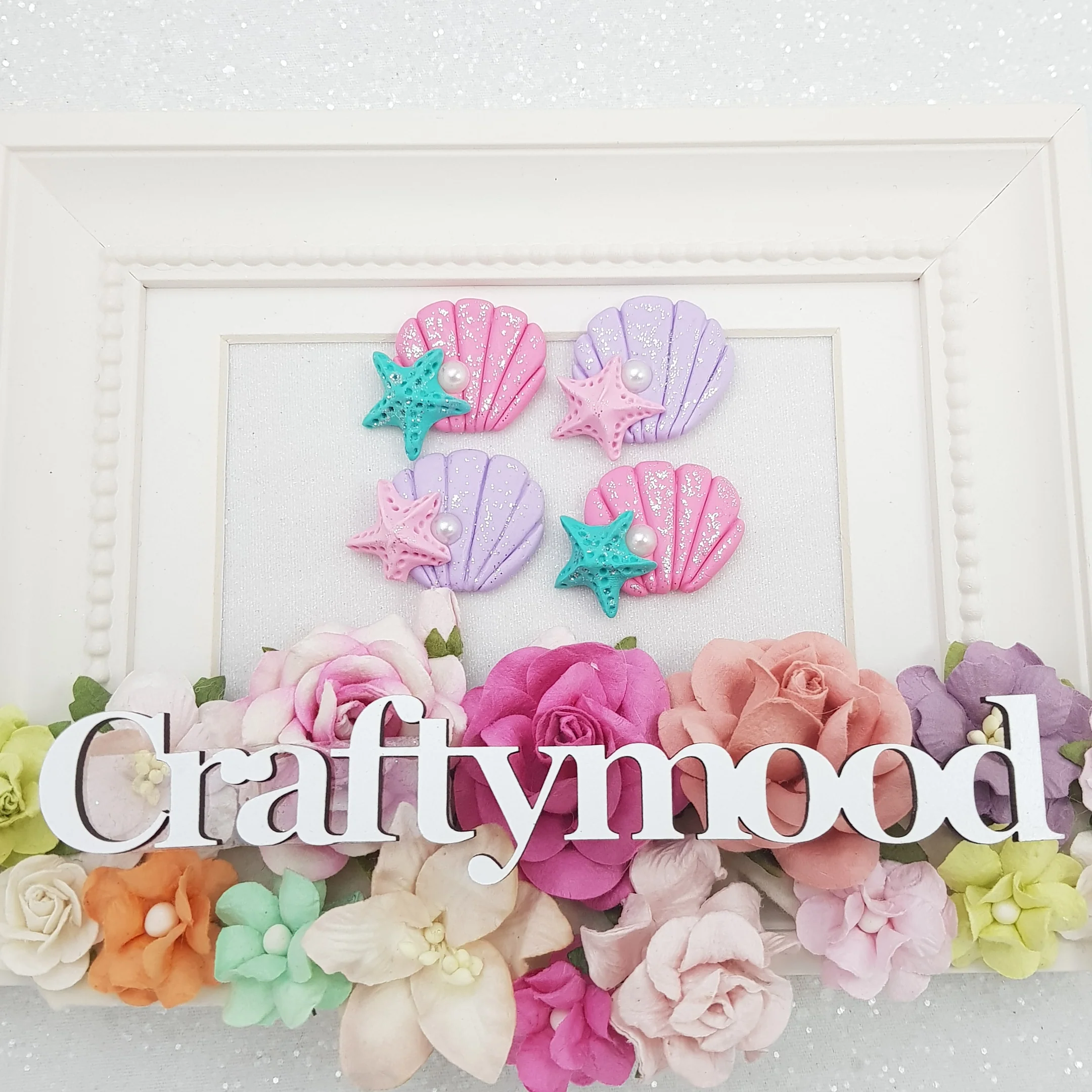 Pastel Clam - Embellishment Clay Bow Centre - Image 2