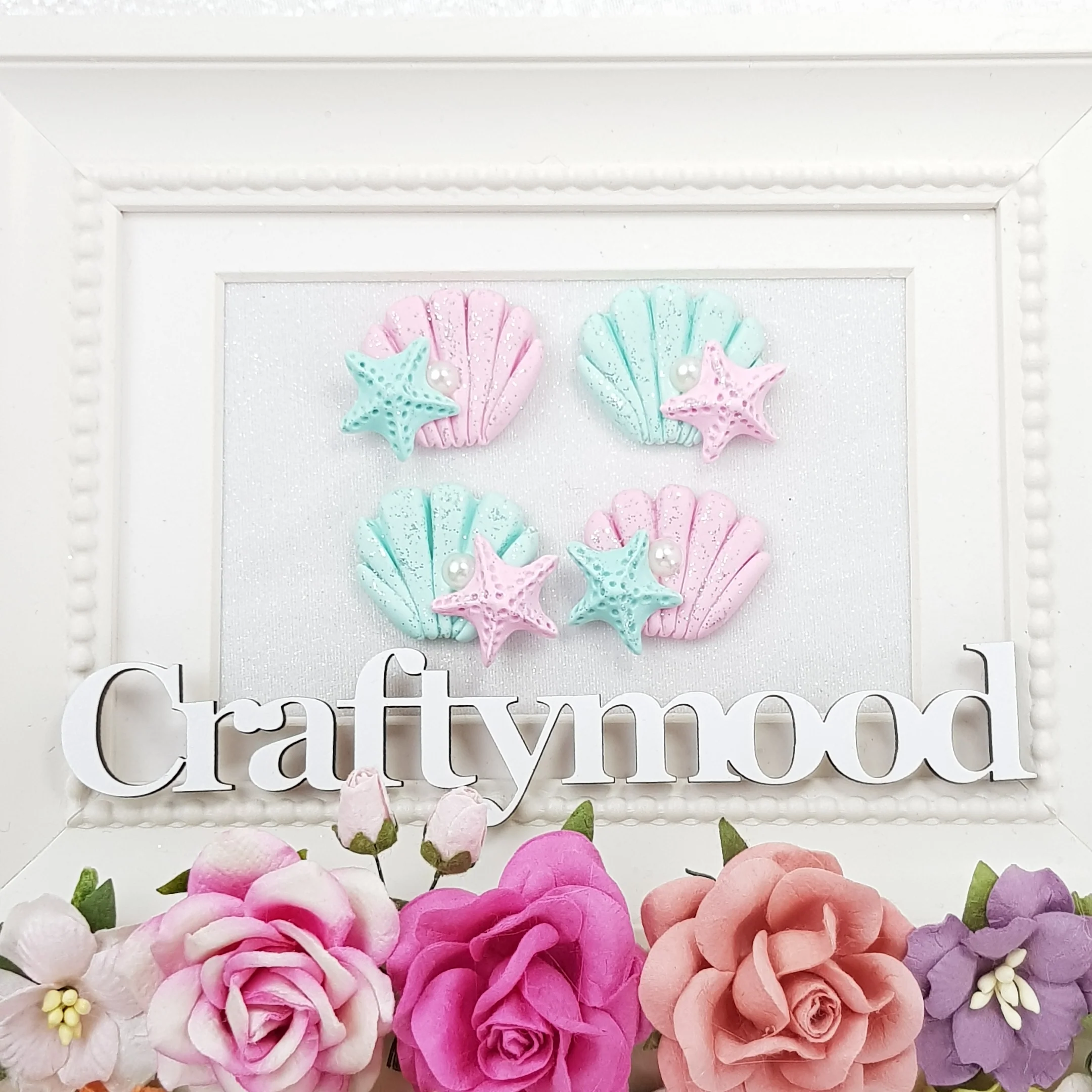 Pastel Clam - Embellishment Clay Bow Centre - Image 3